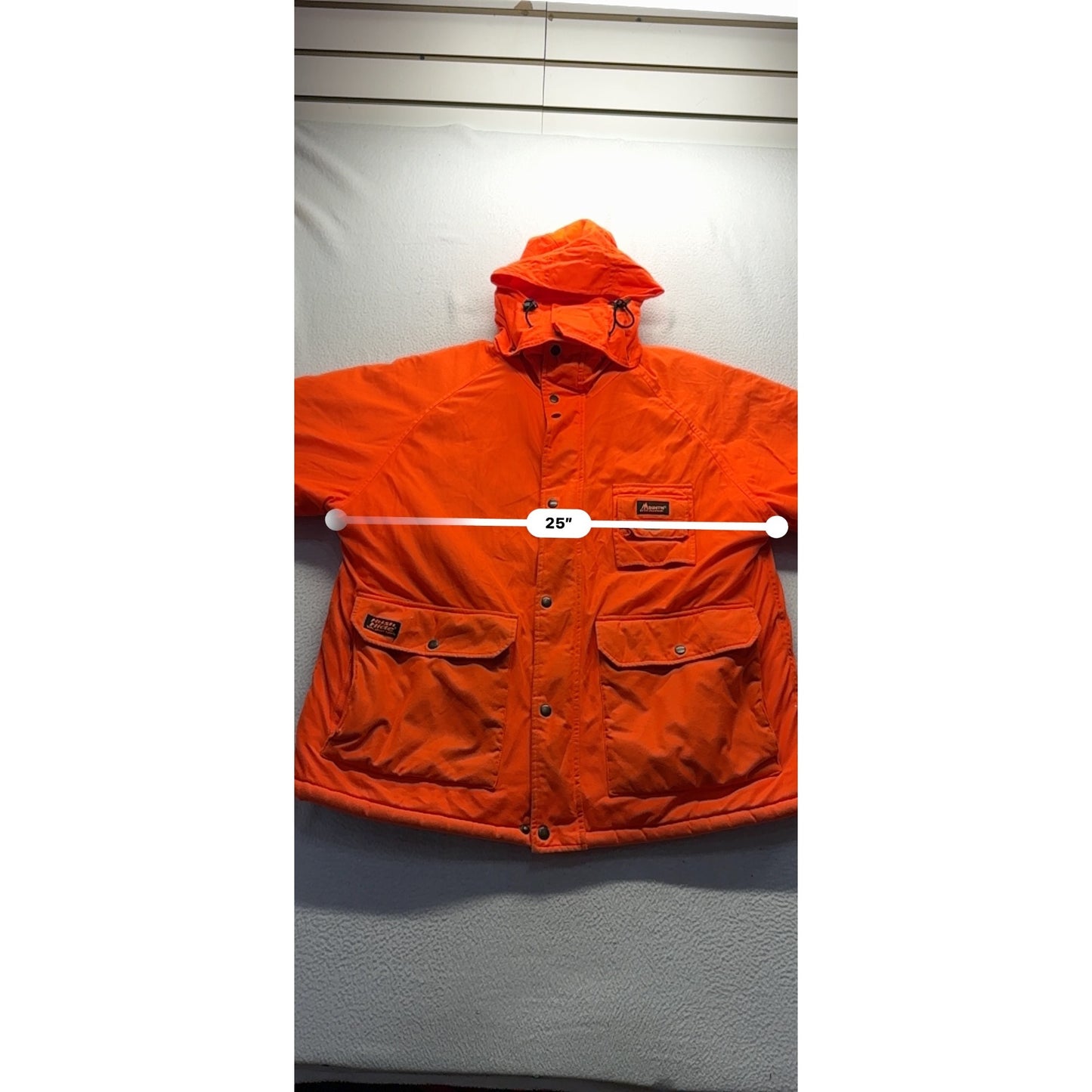 MountN Prairie Orange Hunting Jacket Size XL With Hood & Multiple Pockets 9489