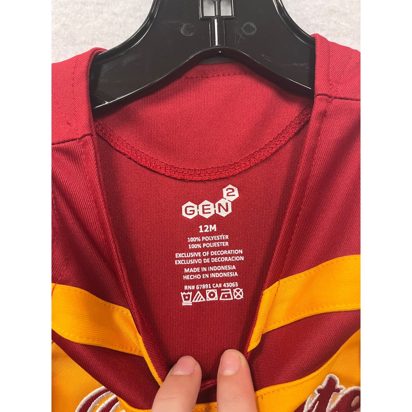 Iowa State Baby Girls Cheerleader Dress 12M Gen2 #8082