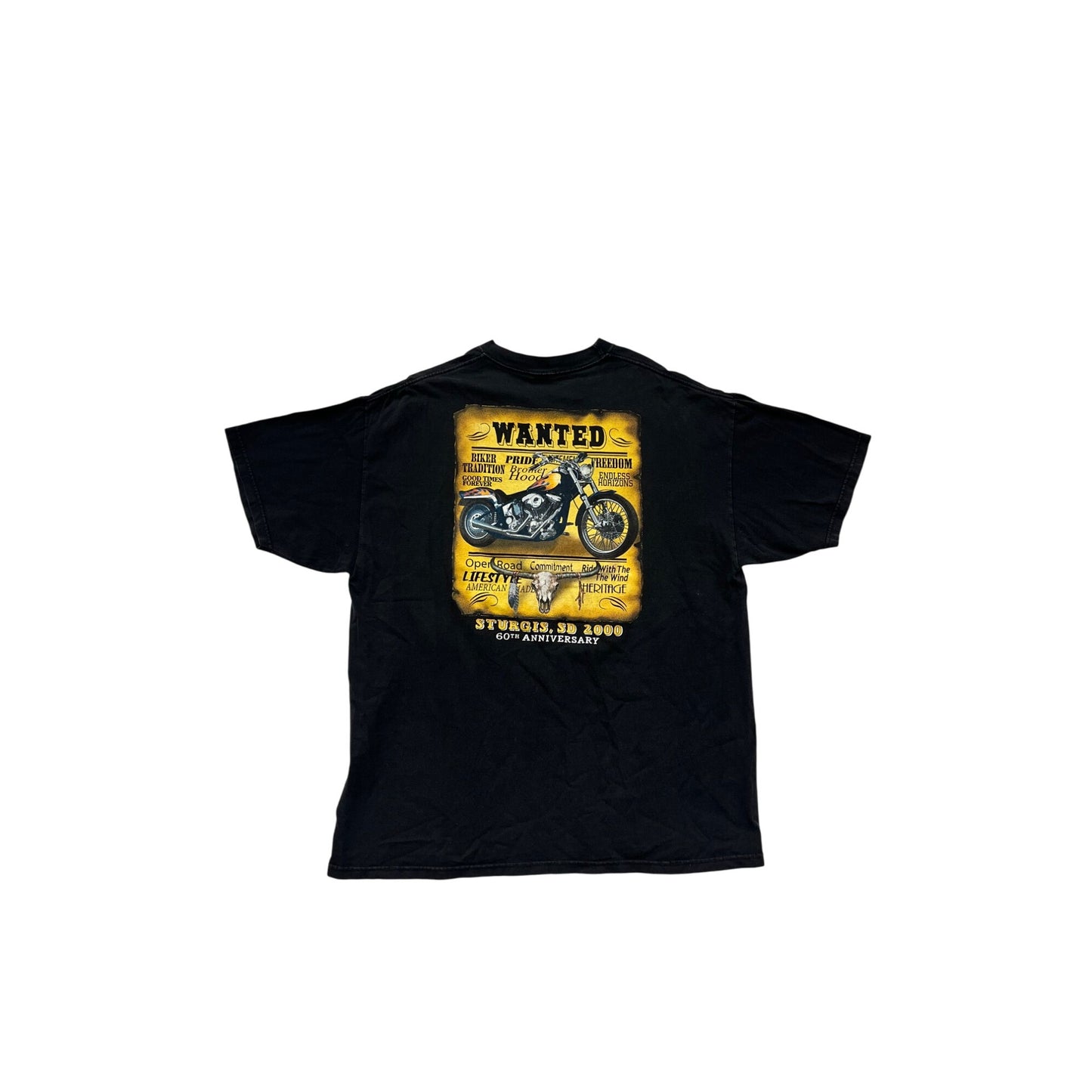 Sturgis SD 60th Anniversary Black T-Shirt XL #8423