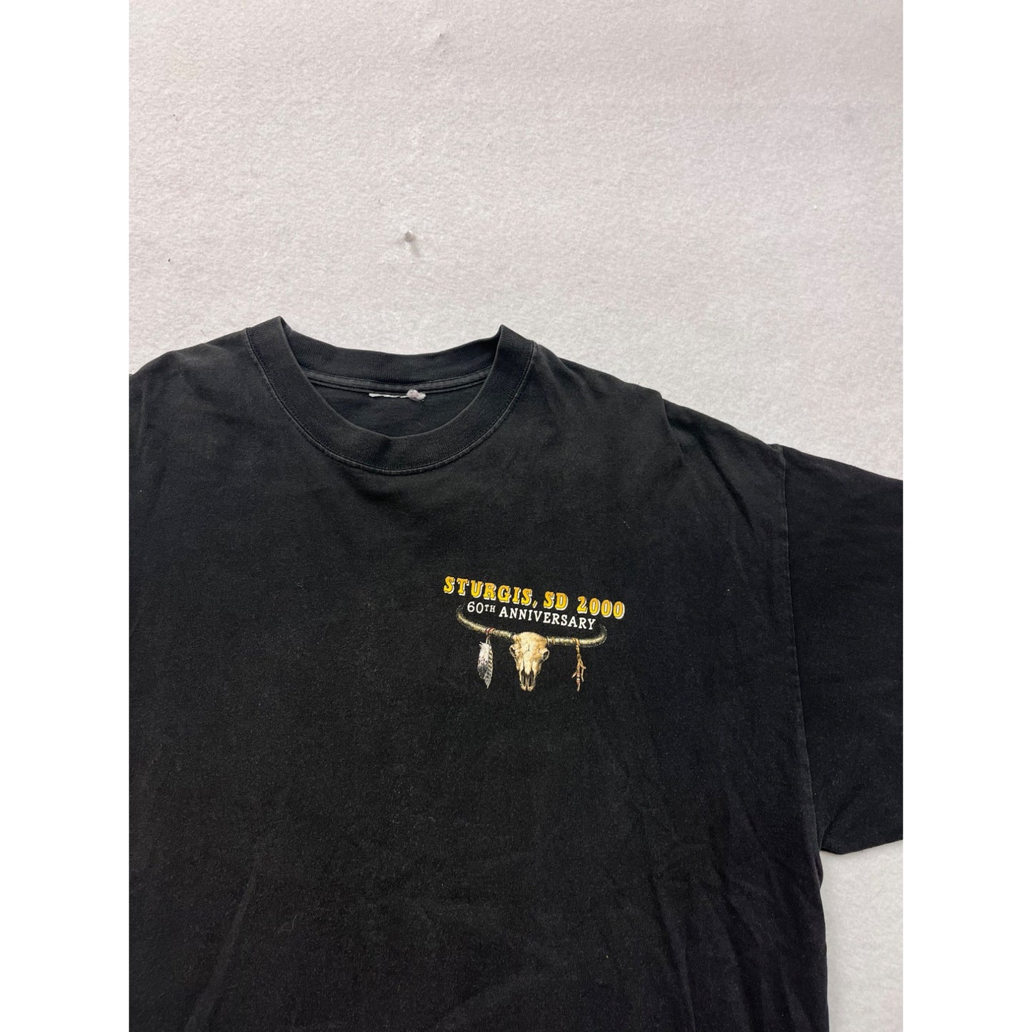 Sturgis SD 60th Anniversary Black T-Shirt XL #8423