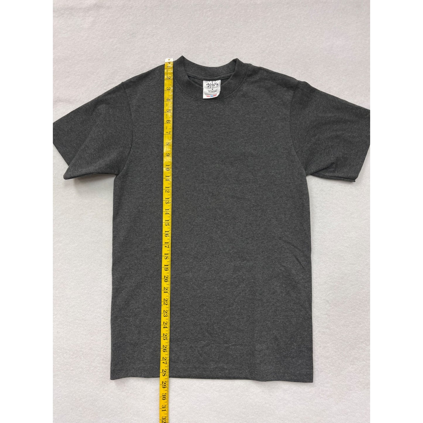 Shaka Wear Super Max Heavyweight T-Shirt Charcoal Gray Cotton/Polyester Blend #6065
