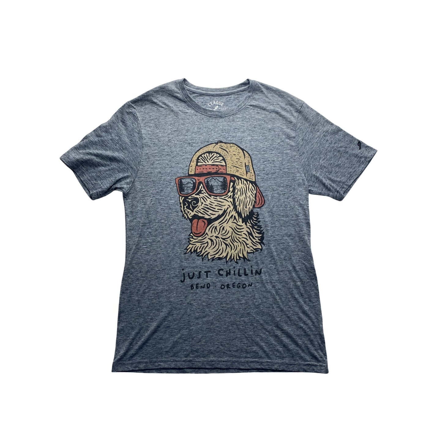 League Womens "Just Chillin" Bend Oregon Graphic T-Shirt #5890