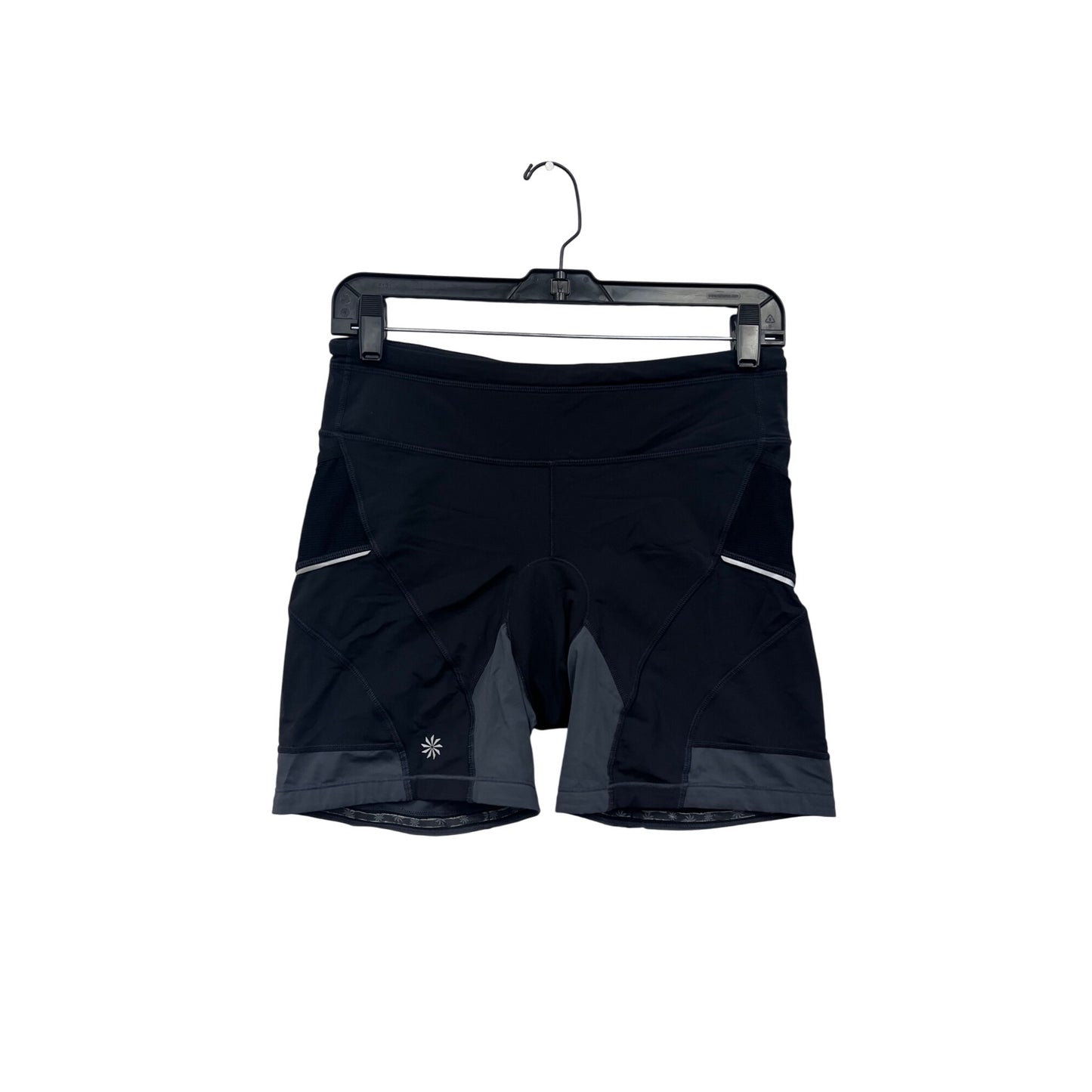 Athleta Womens Medium Black & Gray Athletic Biker Shorts #6799