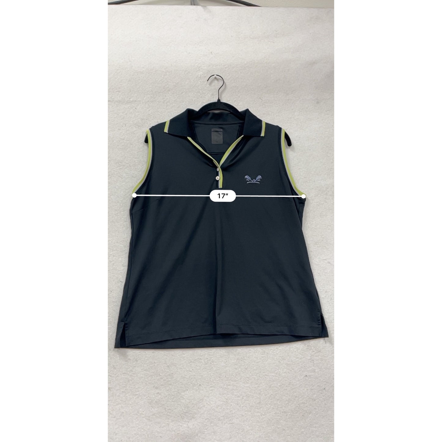 Sleeveless Navy Golf Polo For Active Sportswear #153A