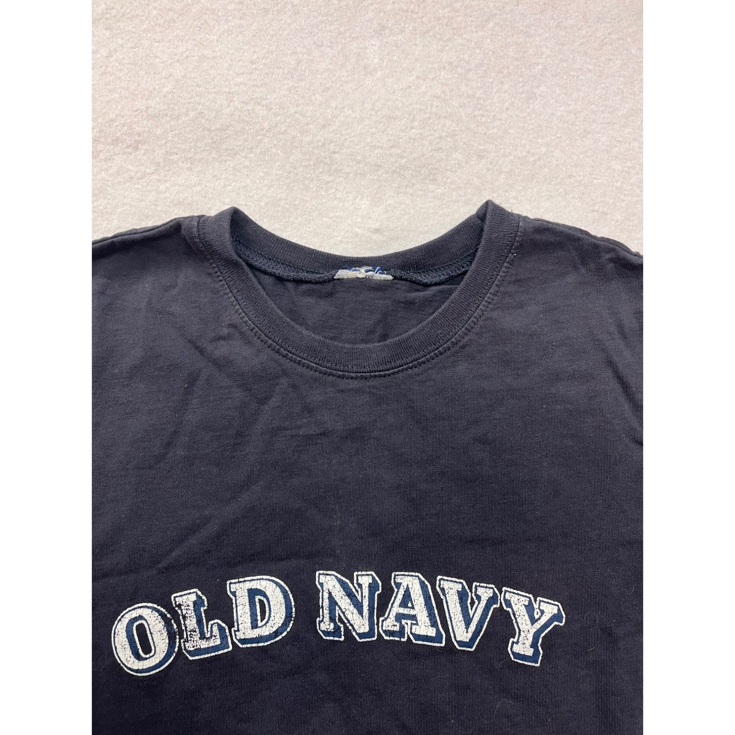 Old Navy Mens Black T-Shirt With Logo Print Size S/M #6235