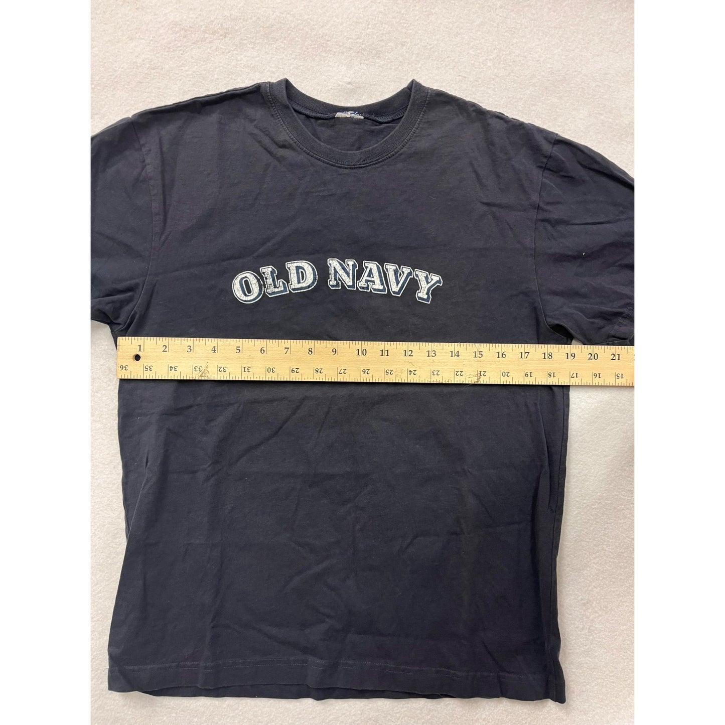Old Navy Mens Black T-Shirt With Logo Print Size S/M #6235
