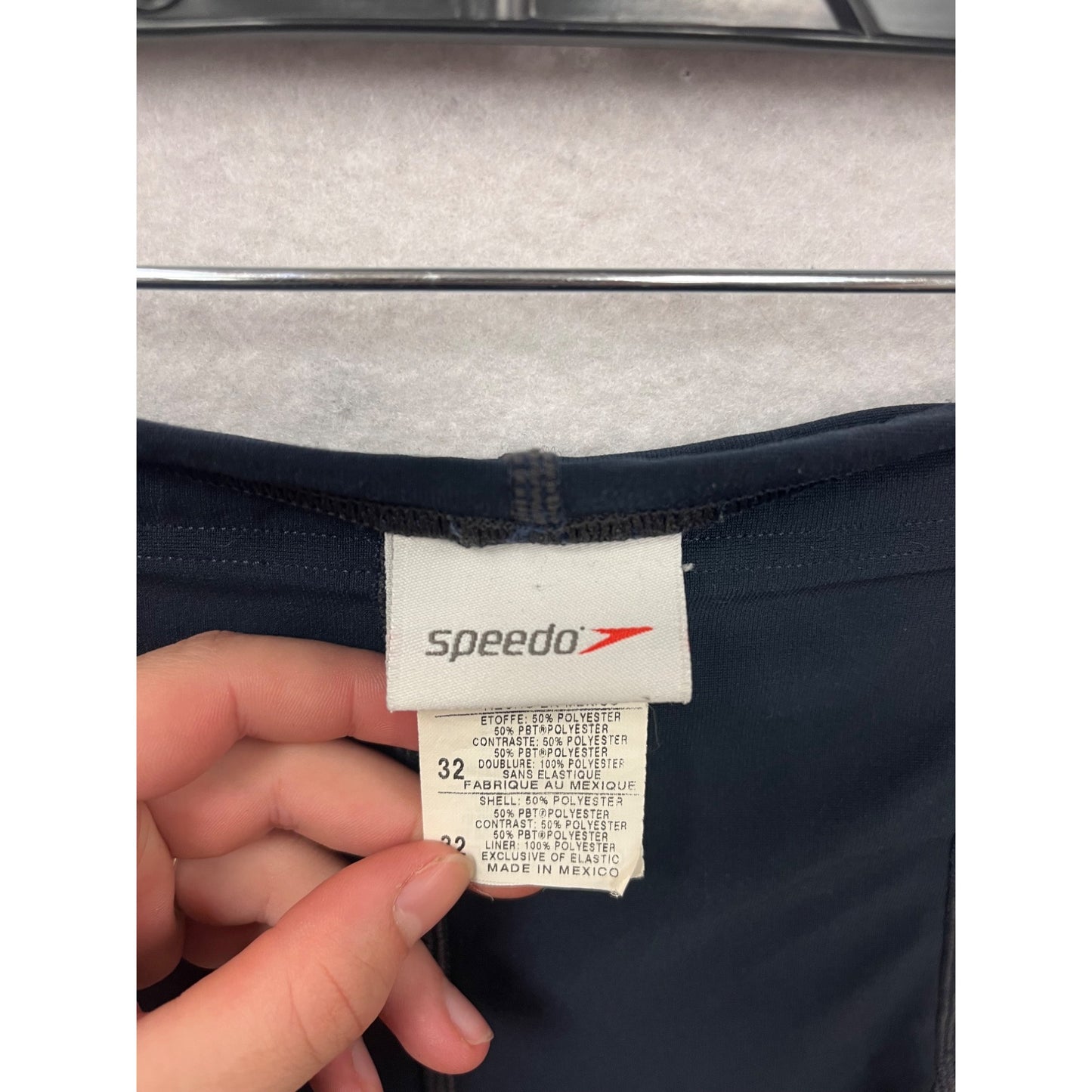 Speedo Mens Swim Jammer Shorts Size 32 Red/Blue Graphic Side Panels #6795
