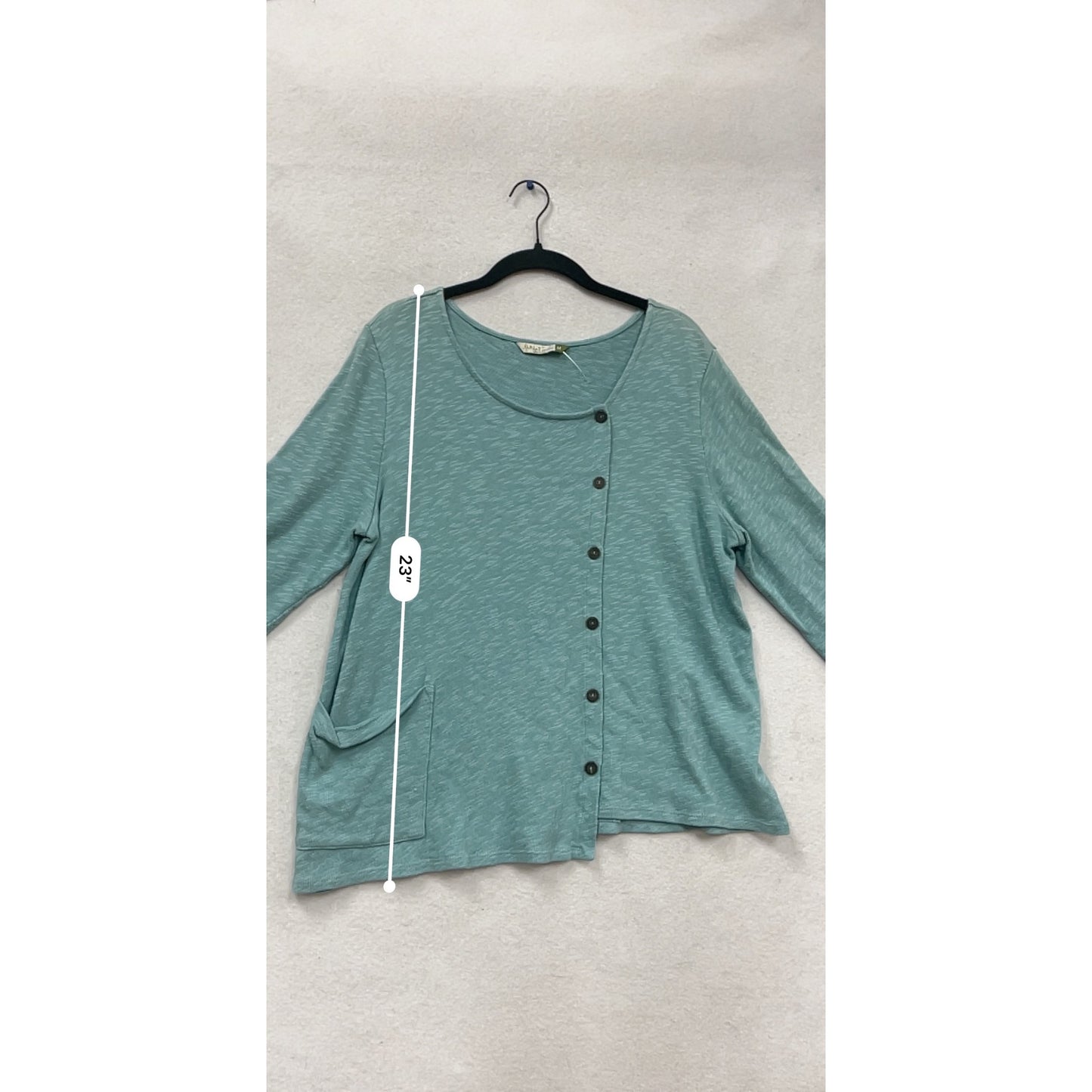 Chalet Womens Asymmetrical Button Top M USA #823A