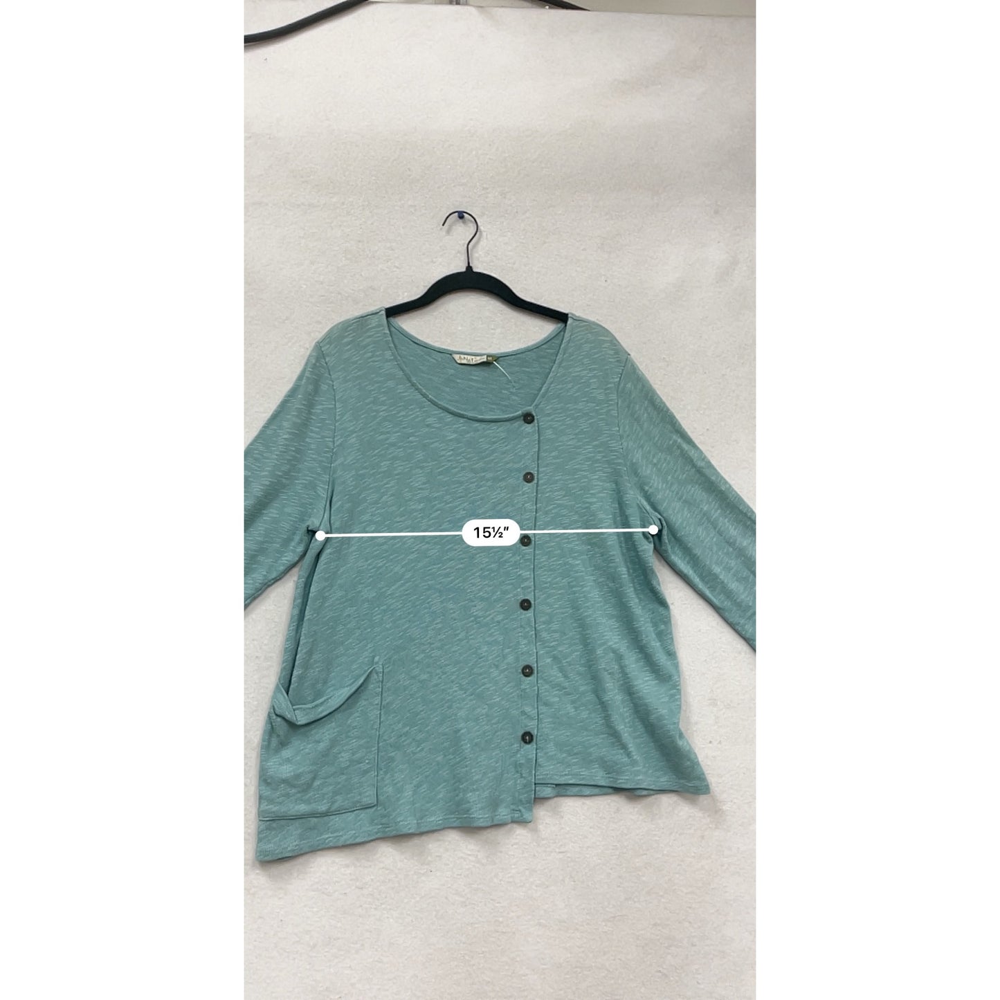 Chalet Womens Asymmetrical Button Top M USA #823A