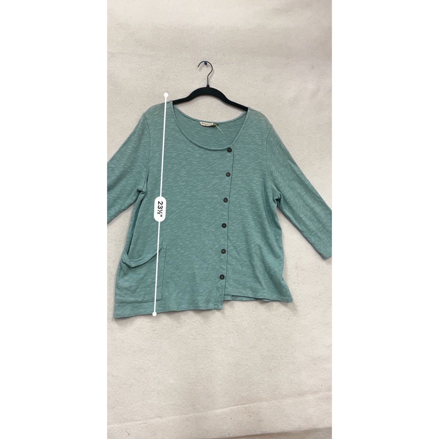Chalet Womens Asymmetrical Button Top M USA #823A