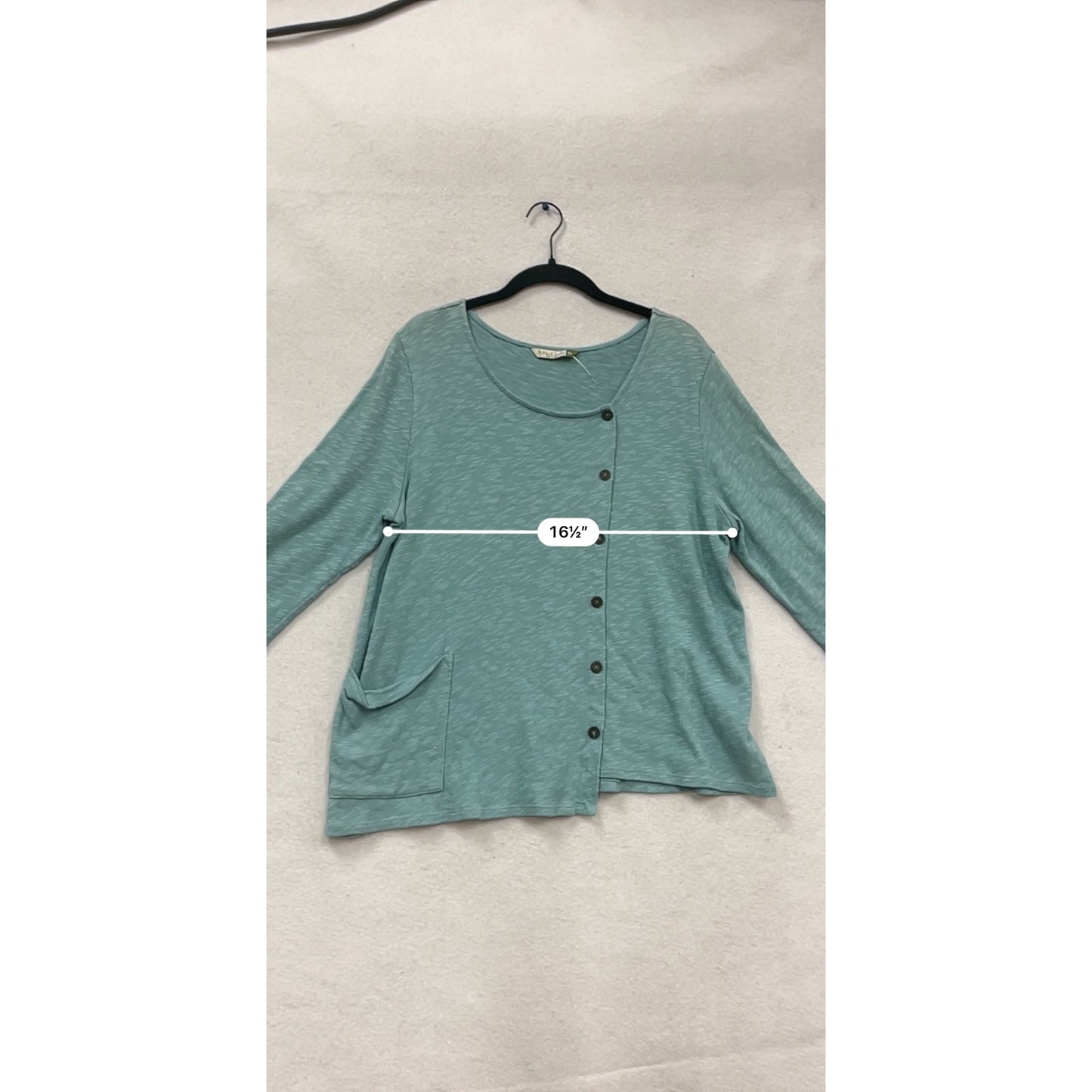 Chalet Womens Asymmetrical Button Top M USA #823A