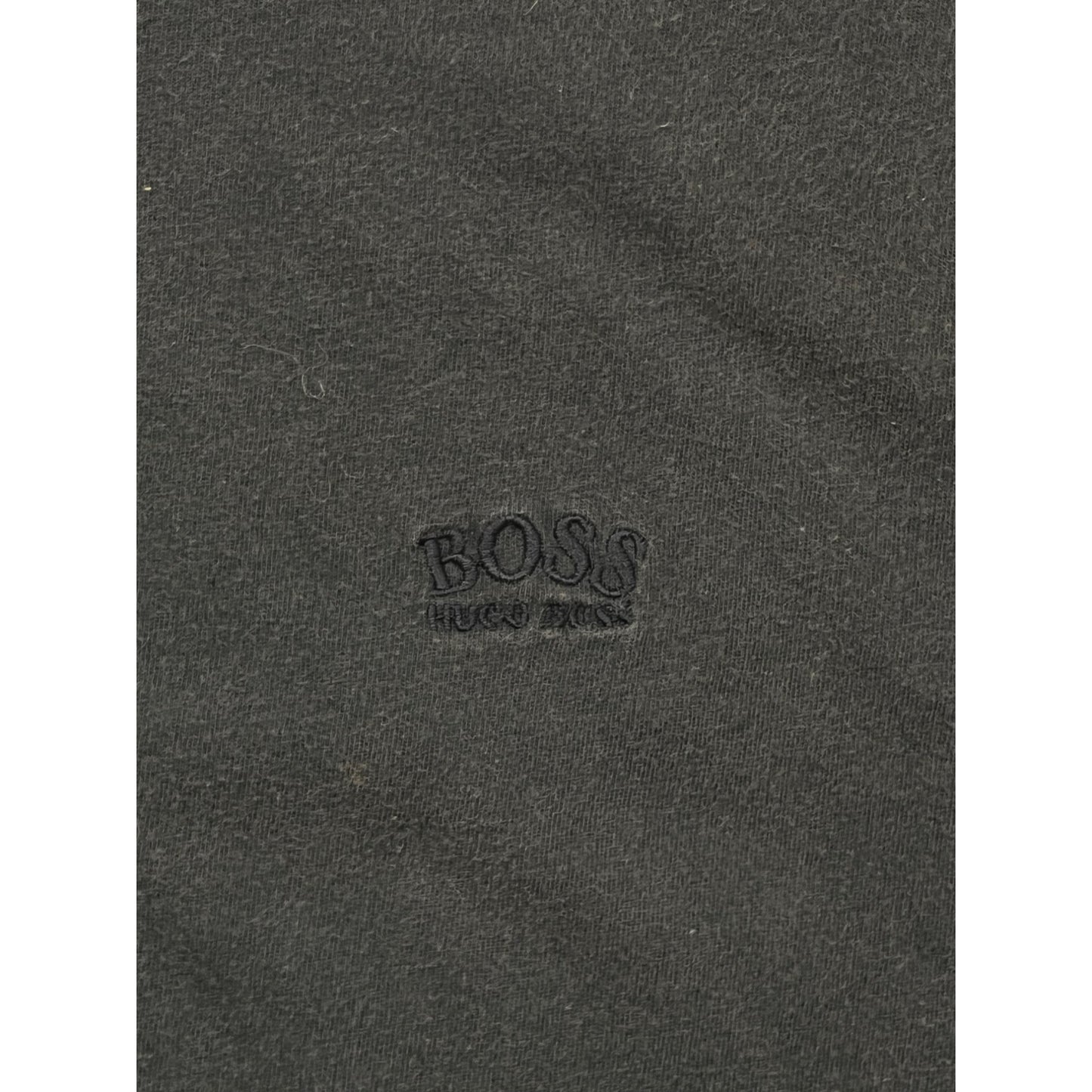 Men’s Hugo Boss Navy Blue Cotton T-Shirt With Embroidered Logo #2943