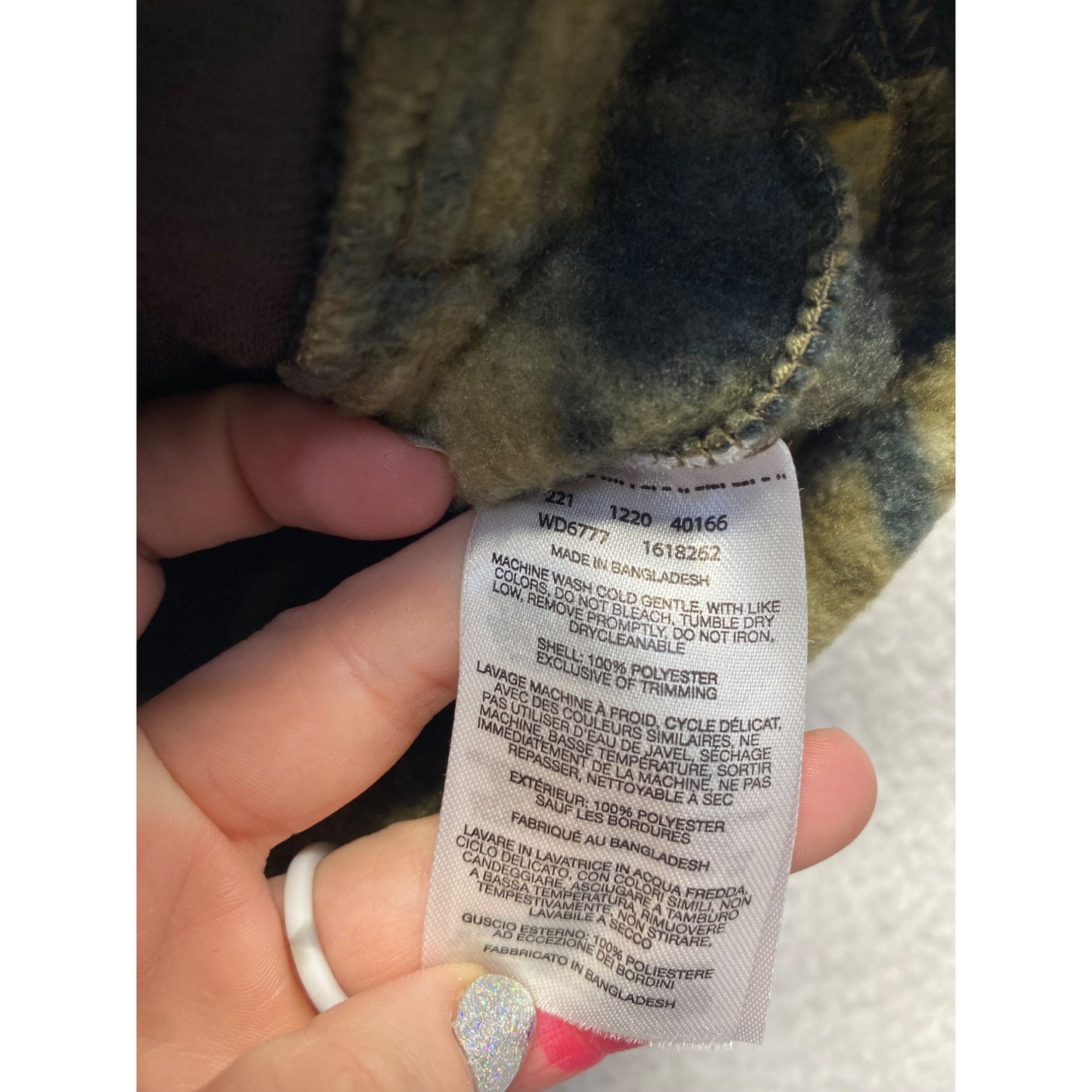 Columbia Toddler 2T Camo Fleece Jacket Polyester Warm Outerwear #7136