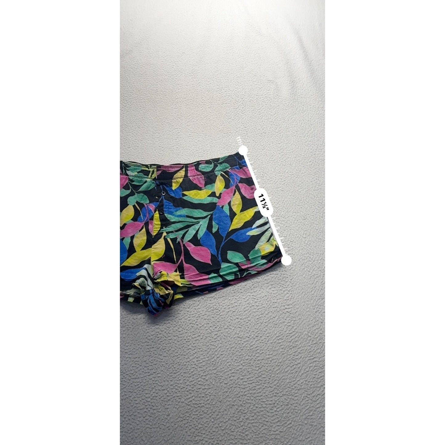 Victorias Secret Pink Womens Tropical Leaf Print Sleepwear Shorts M #9100