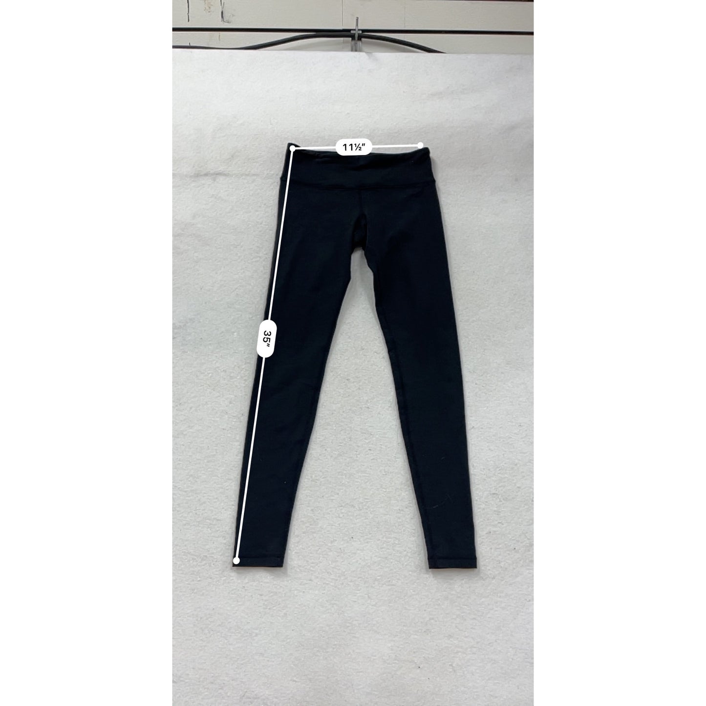 Lululemon Womens Black High-Waisted Full-Length Leggings Size 6 #16A
