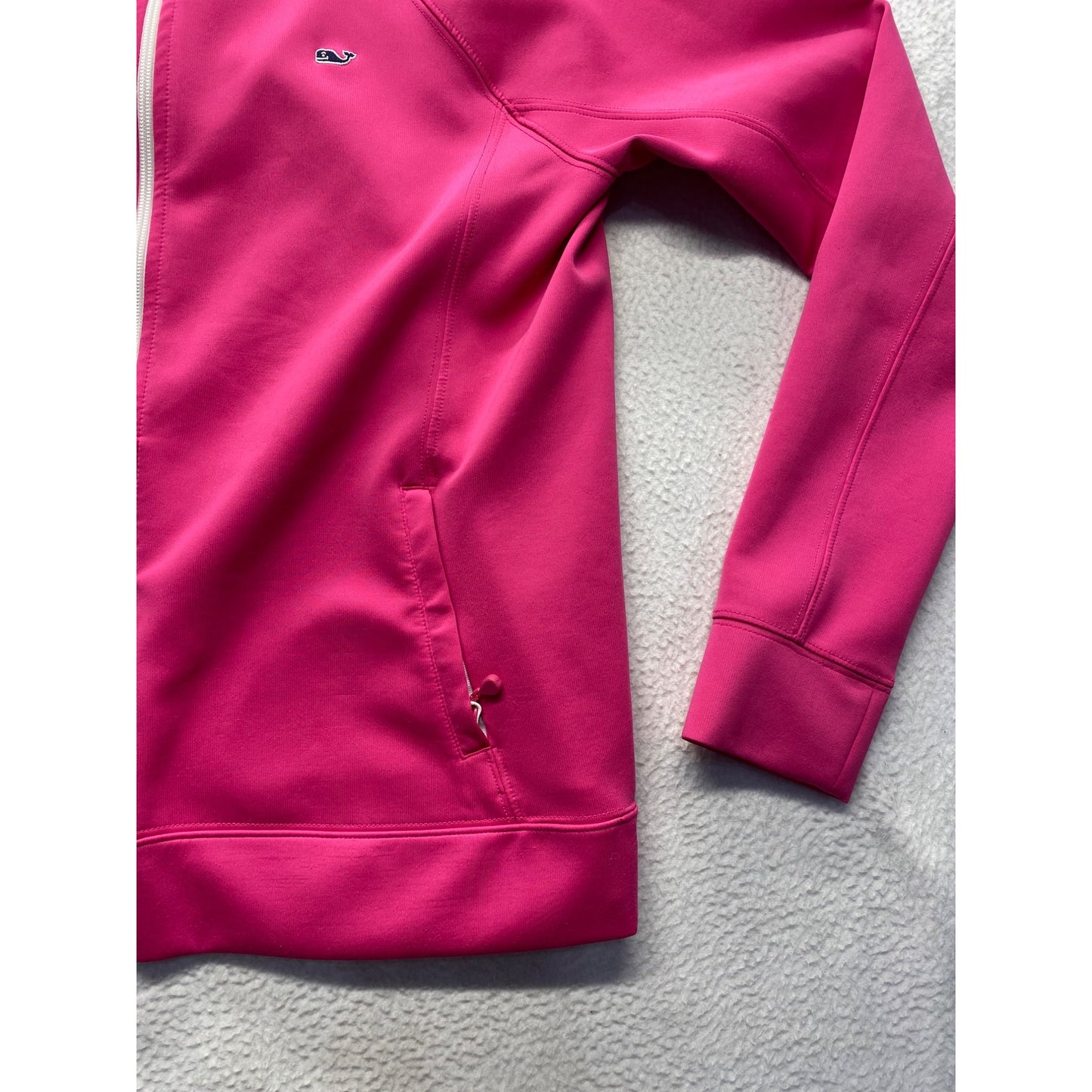 Vineyard Vines Womens Pink Full-Zip Sweatshirt Large #7118