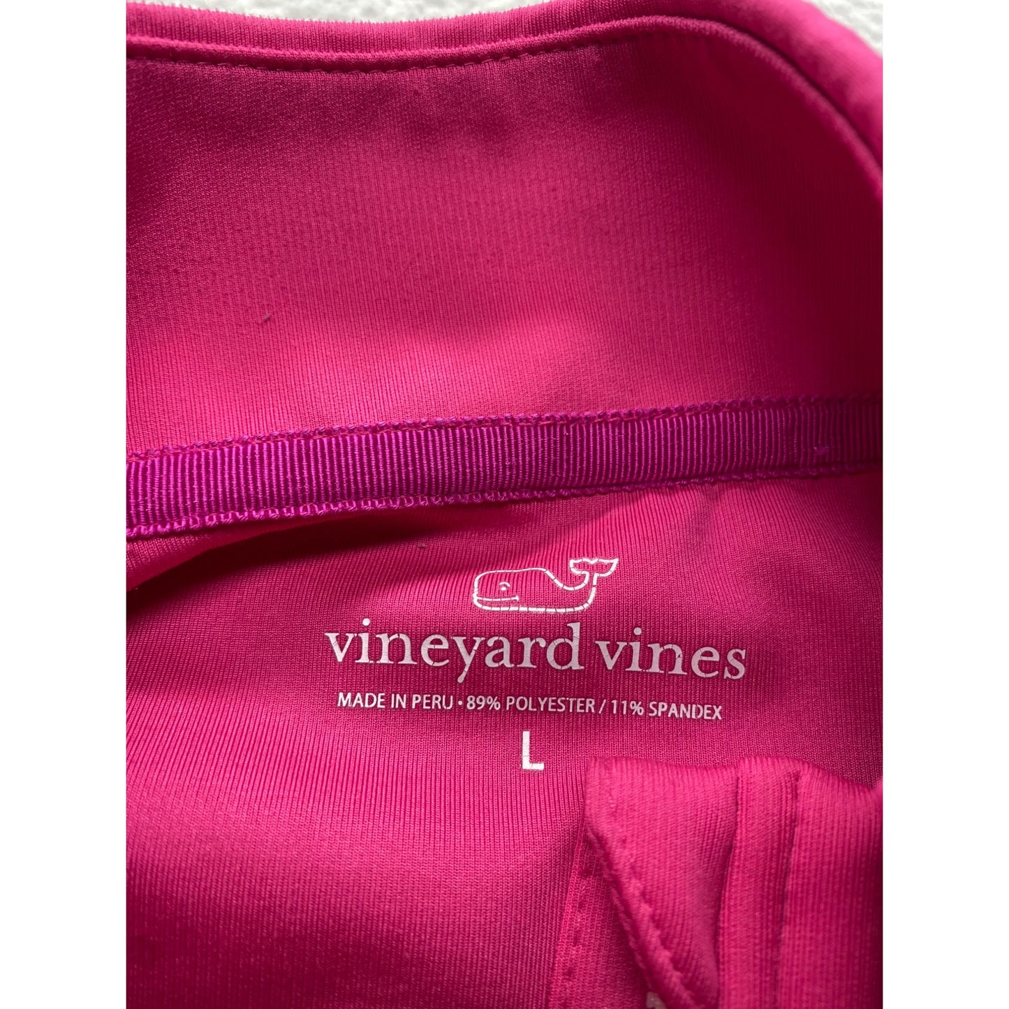 Vineyard Vines Womens Pink Full-Zip Sweatshirt Large #7118