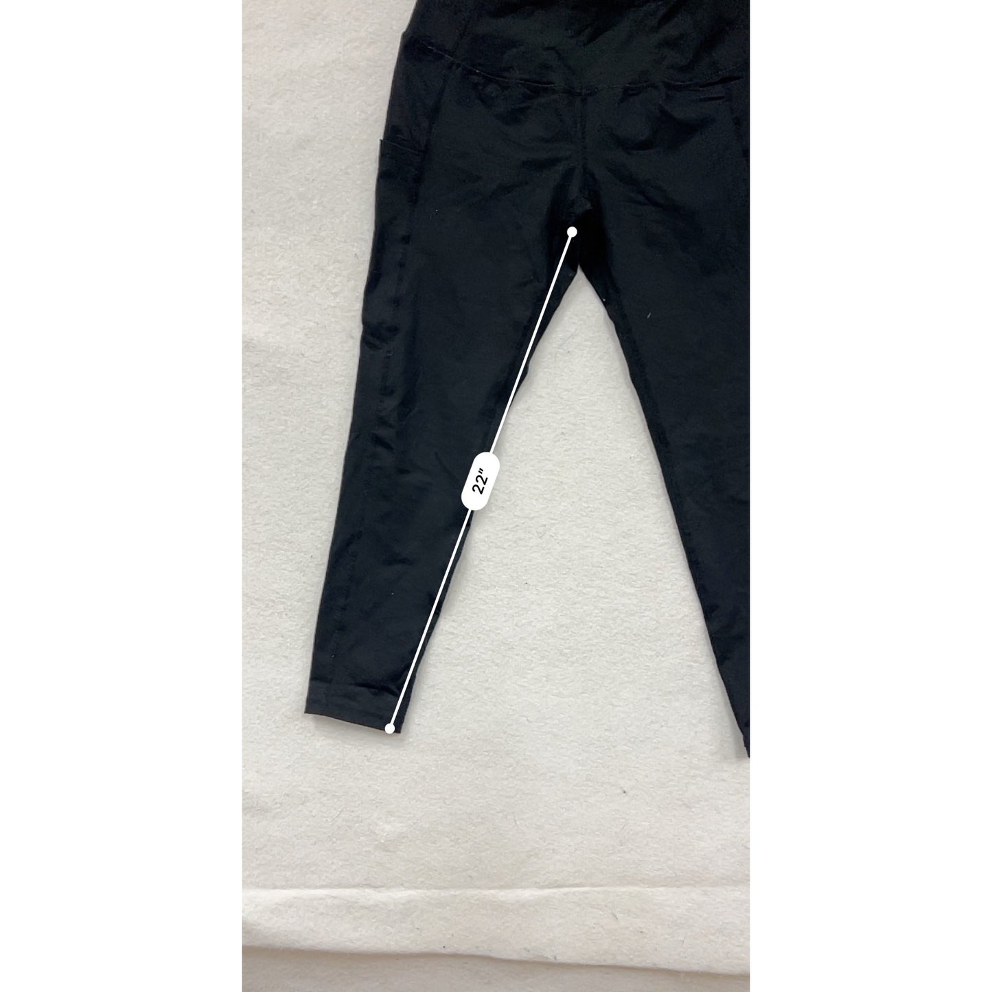 Womens Black Dyorigin Small Athletic Leggings #8226