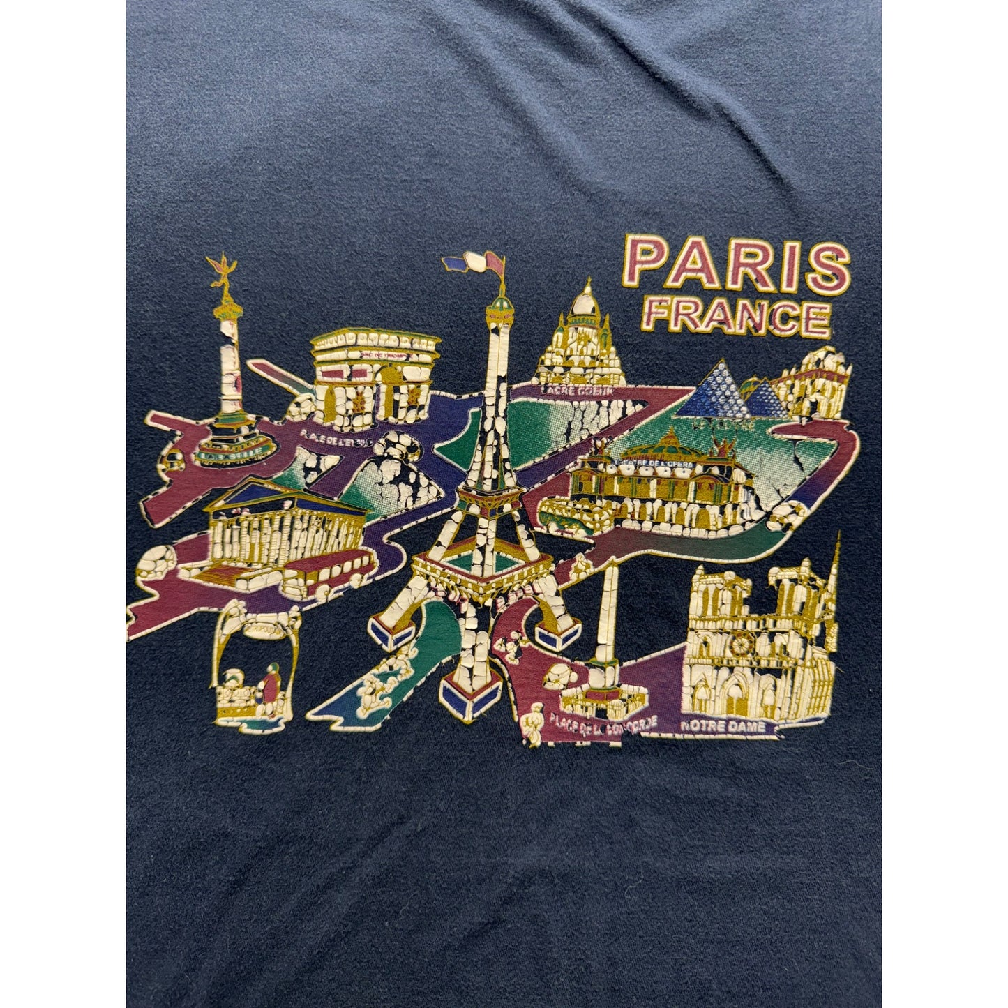 Vintage Paris France Tee#5311