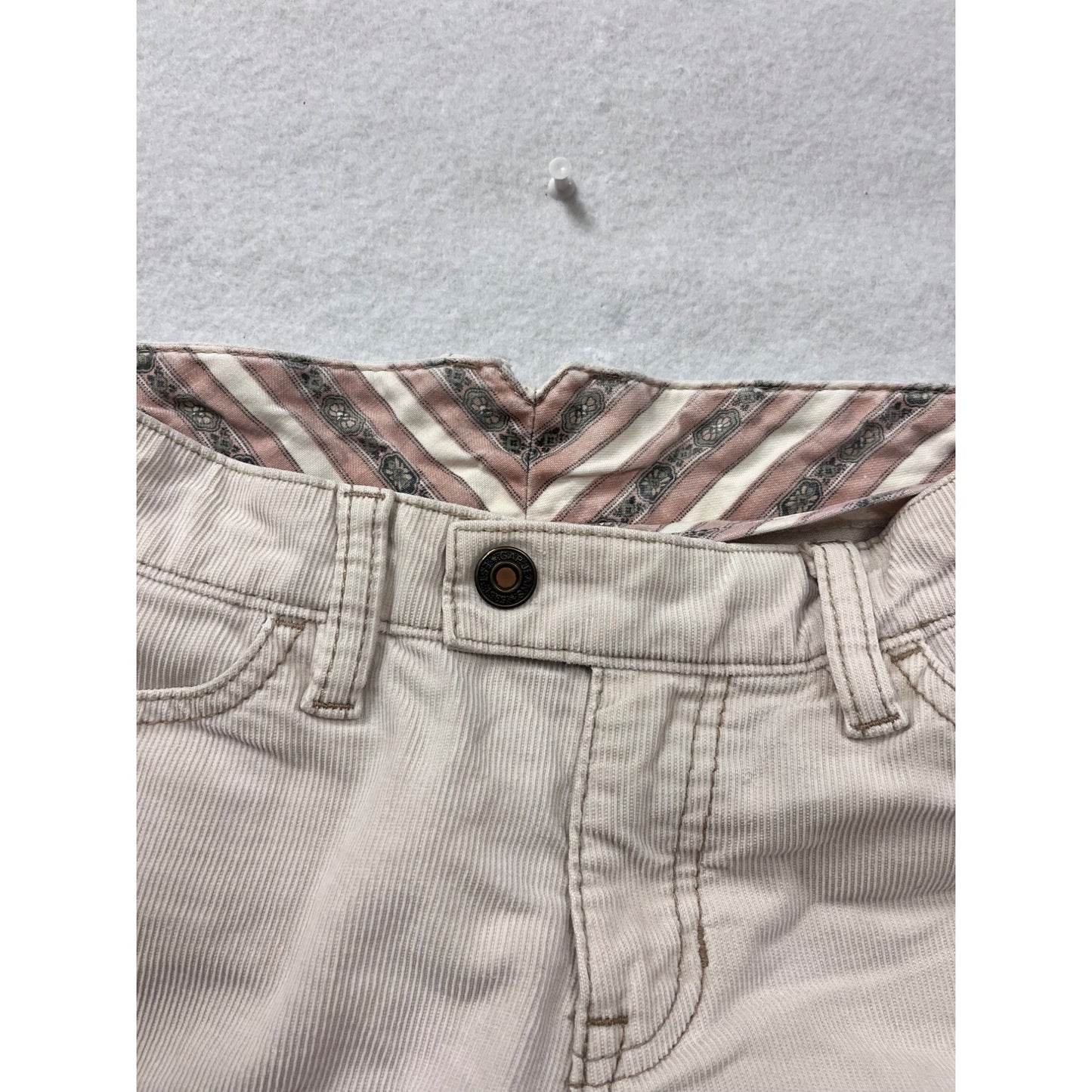 Gap Womens Beige Corduroy Flare Pants 1R #6604