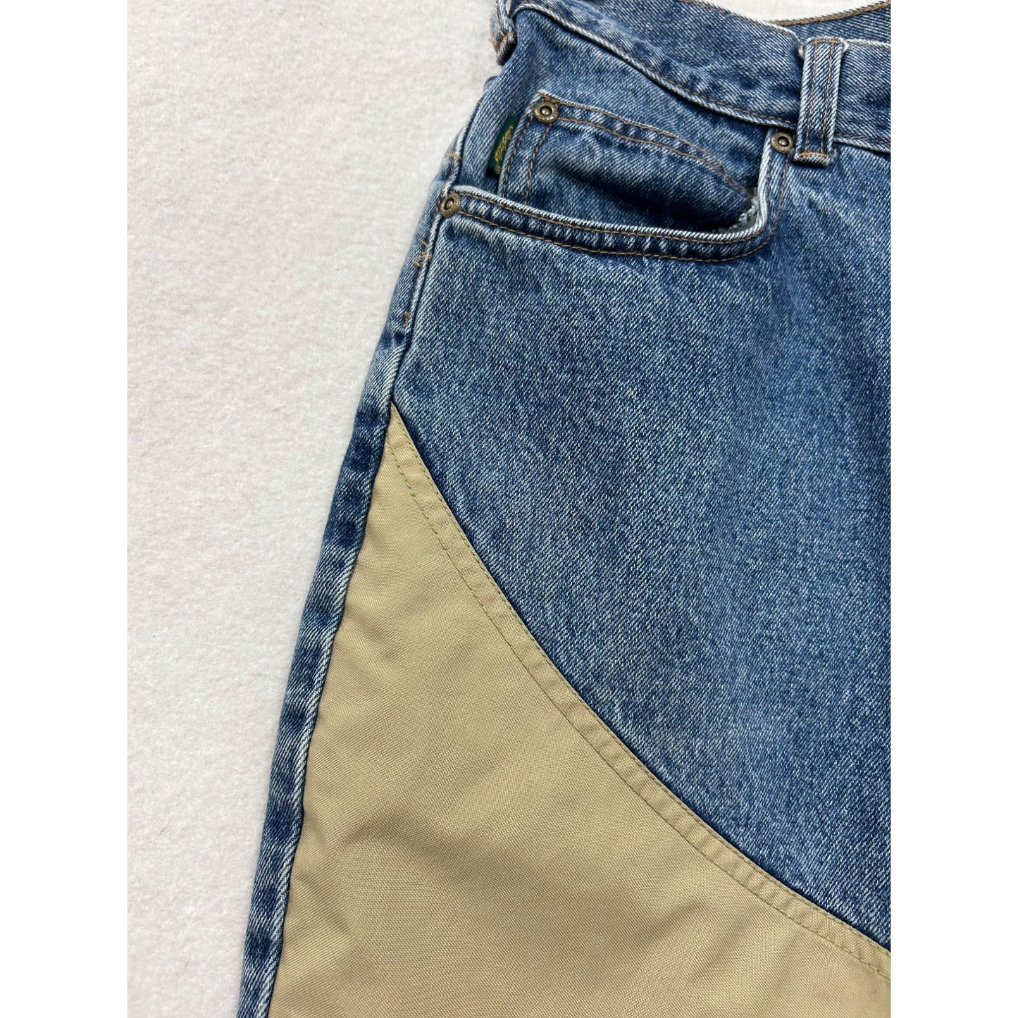 Cabelas Womens Dual Fabric Jeans & Tan Denim Cotton Blend Outdoor Gear #6365