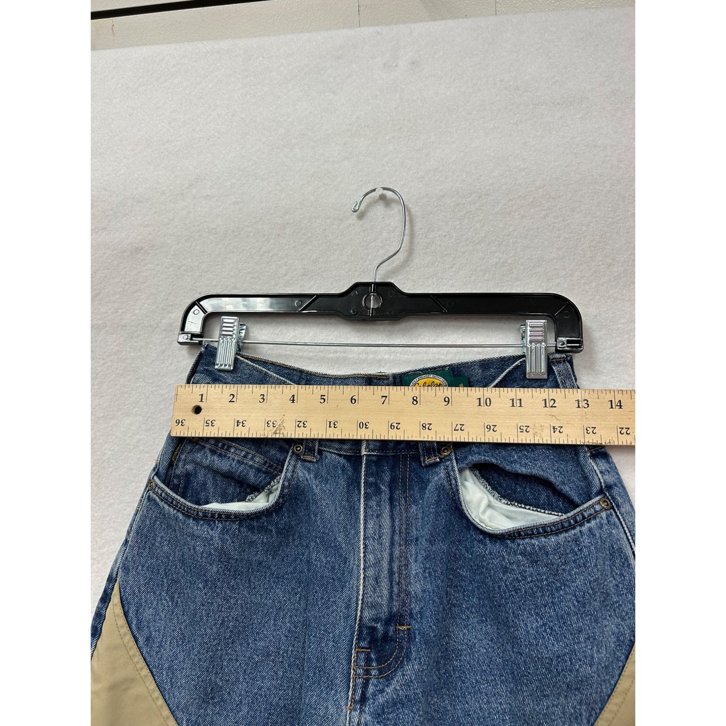 Cabelas Womens Dual Fabric Jeans & Tan Denim Cotton Blend Outdoor Gear #6365
