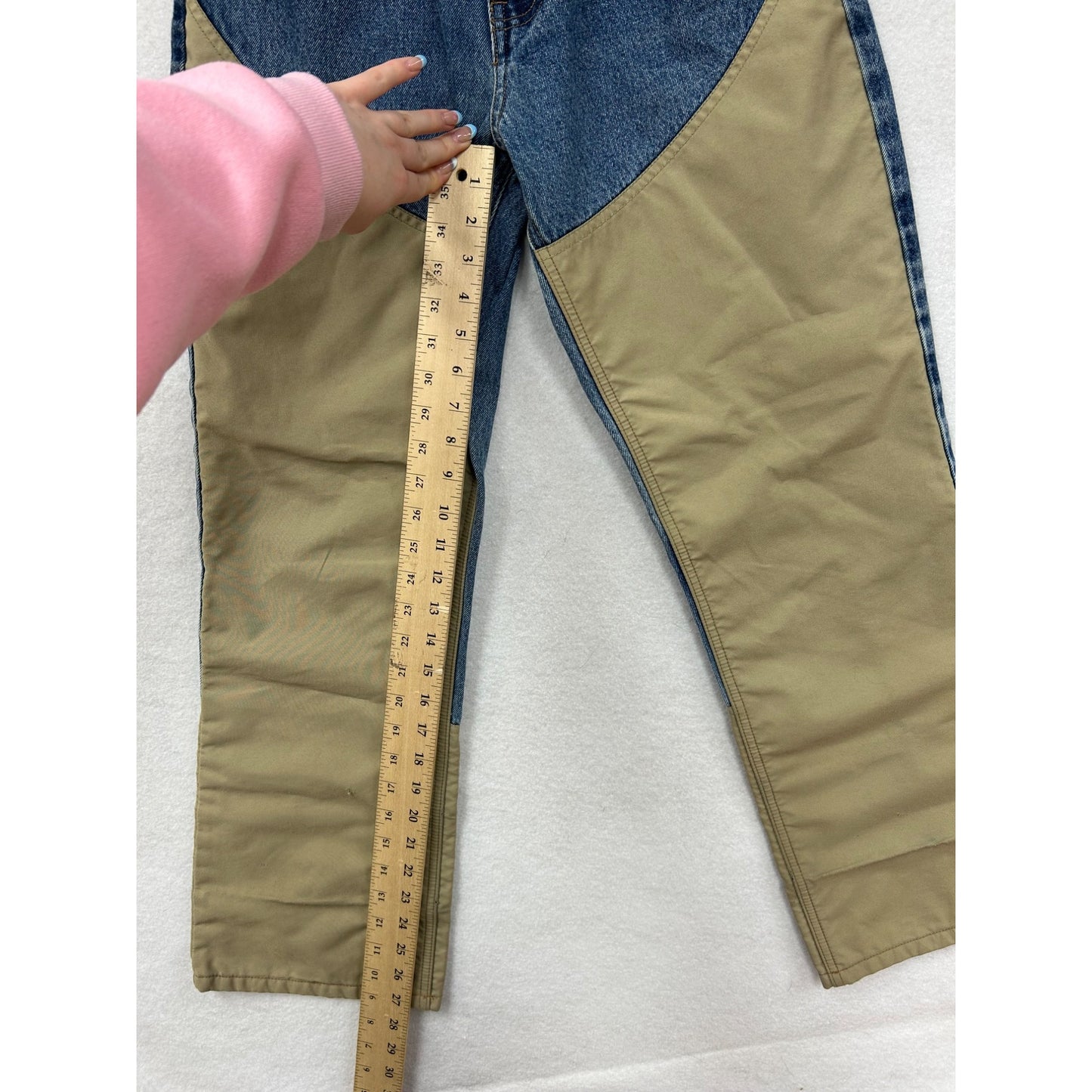 Cabelas Womens Dual Fabric Jeans & Tan Denim Cotton Blend Outdoor Gear #6365