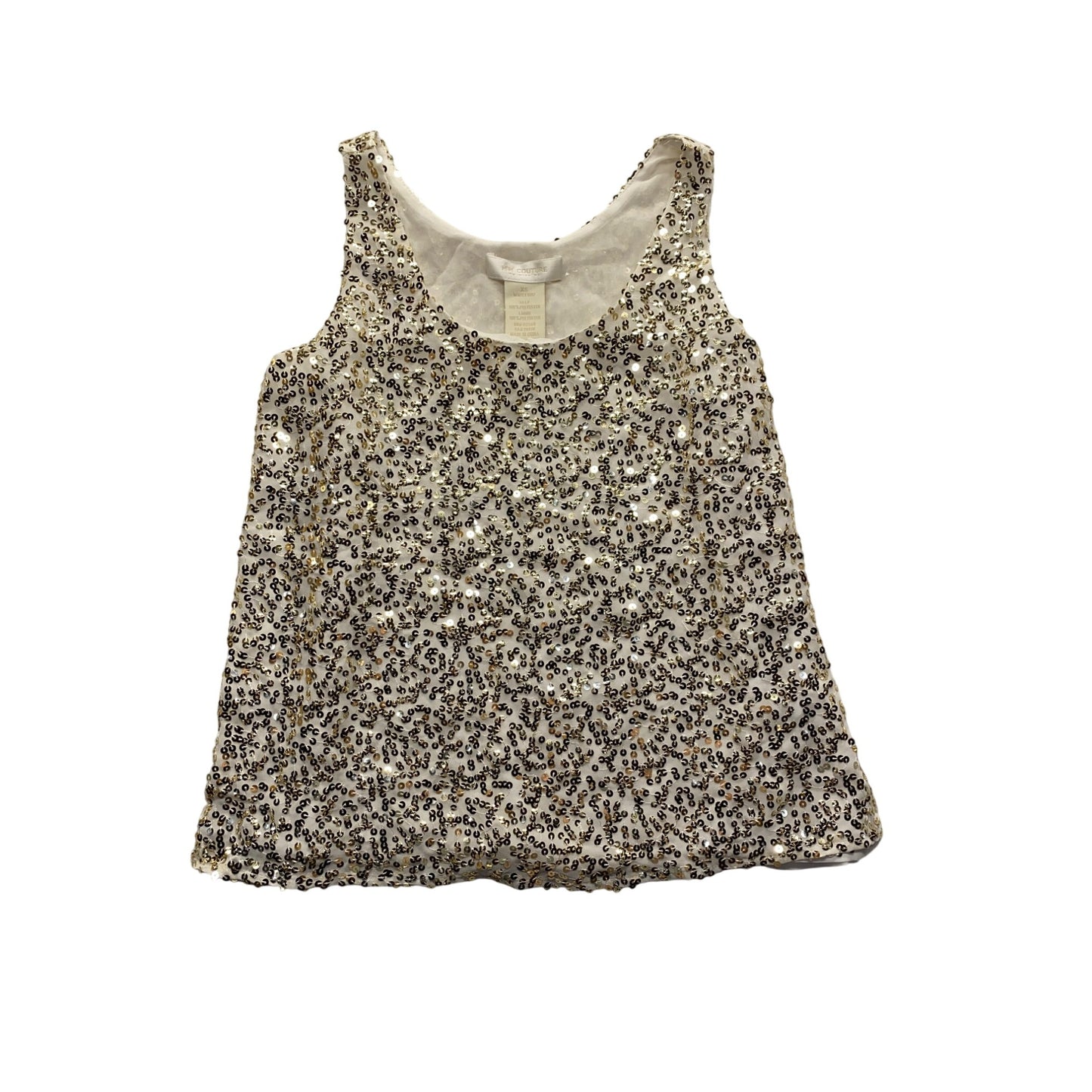M.M. Couture Womens XS Sequin Tank Top #5999