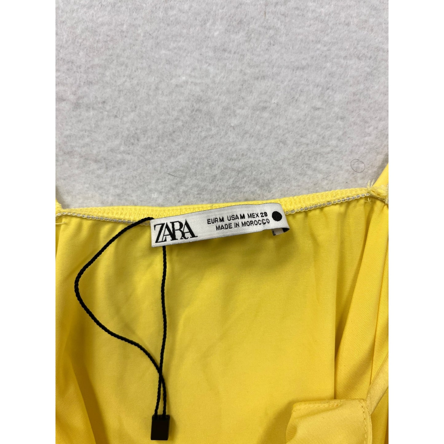 Yellow Ruffled Sleeveless Camisole Top By Zara #6124