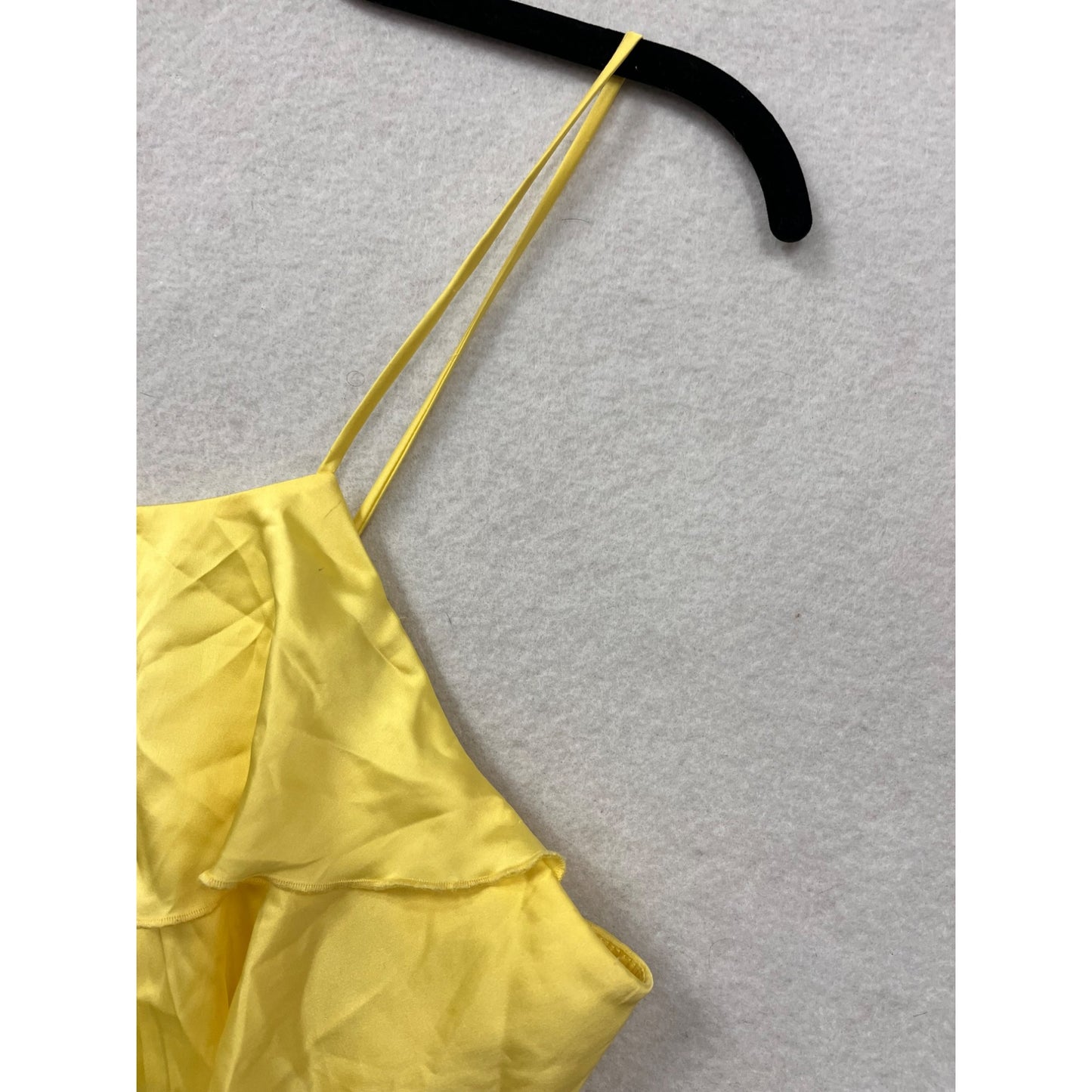 Yellow Ruffled Sleeveless Camisole Top By Zara #6124