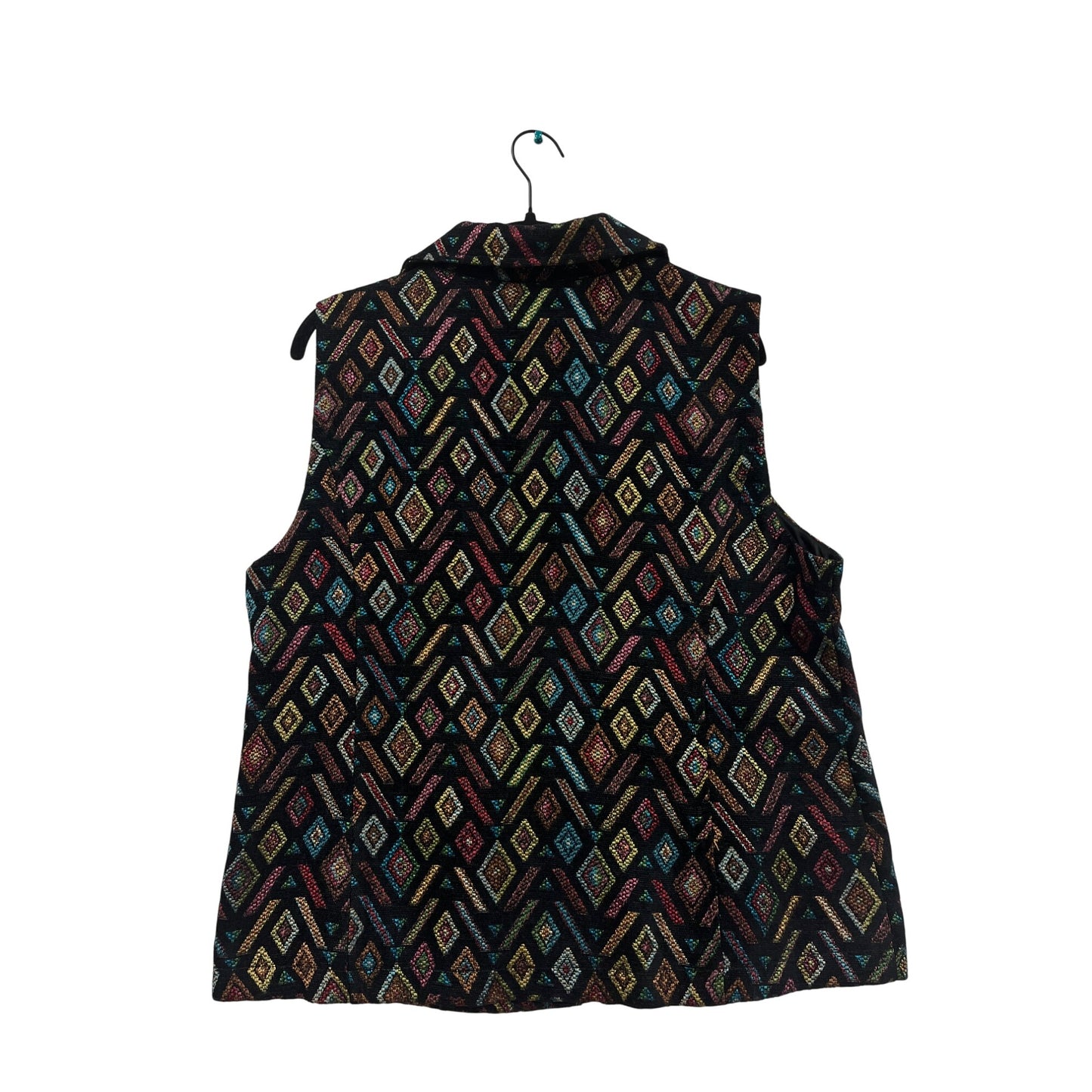 Christopher & Banks Womens Multicolor Geometric Vest #6286