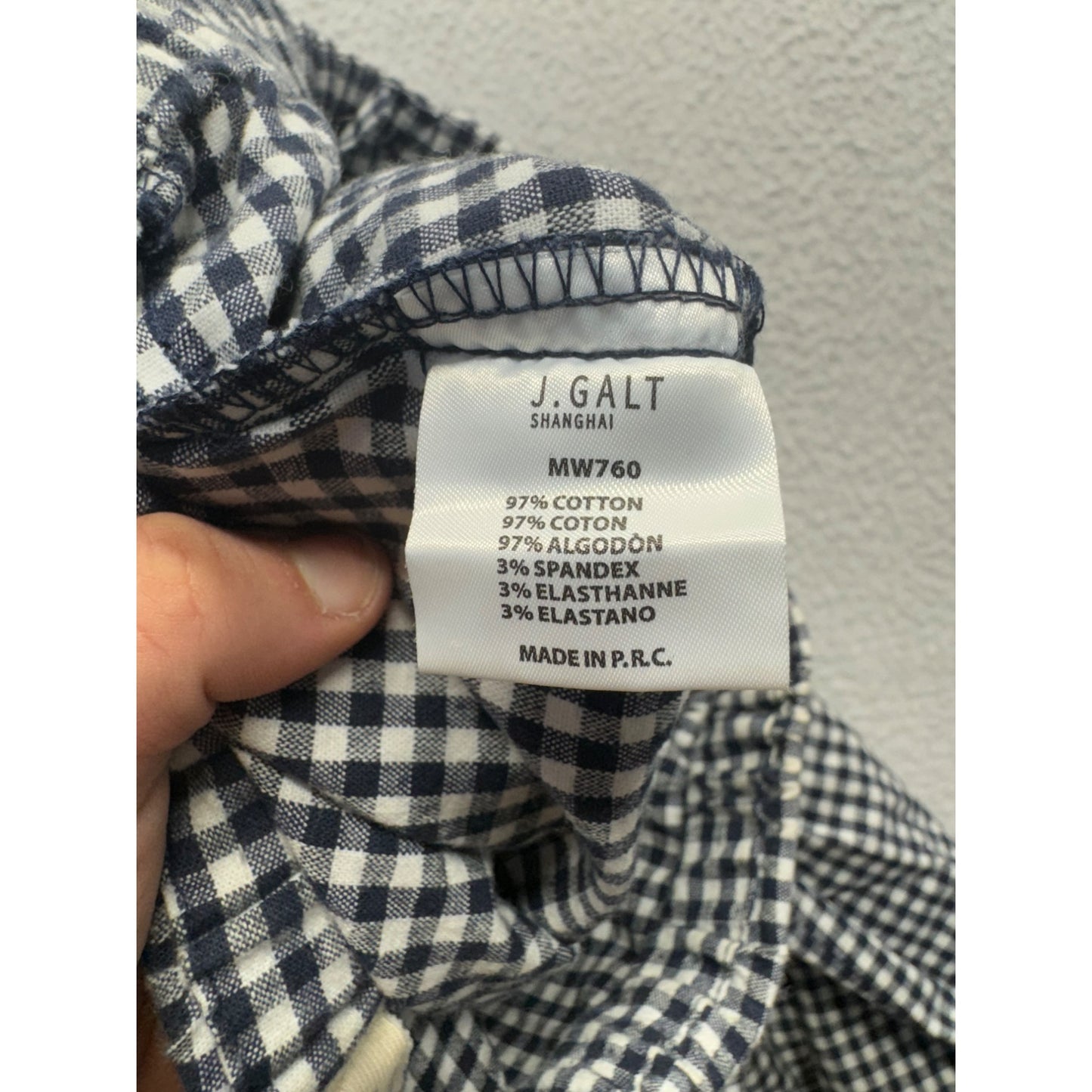 John Galt Gingham Pants #5051