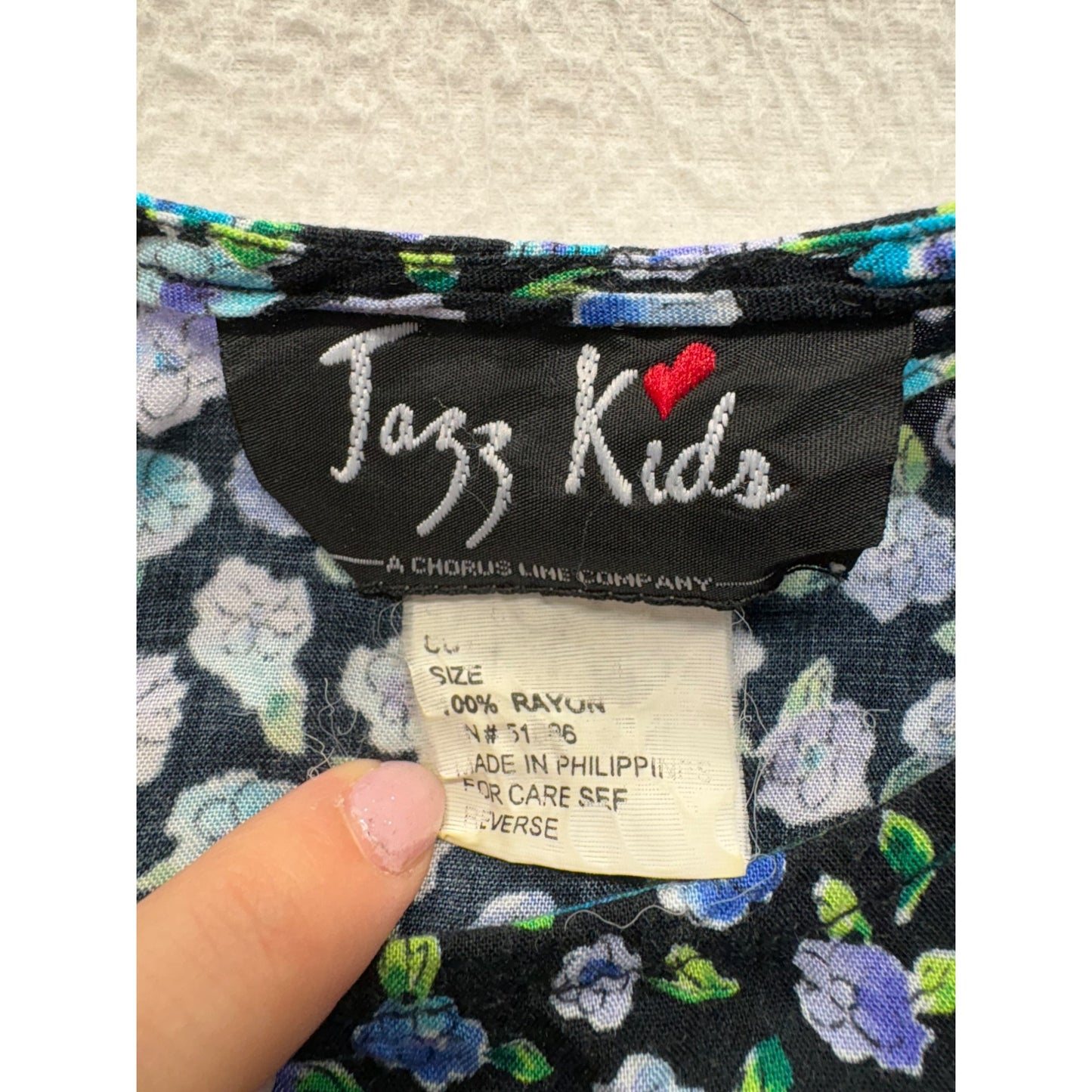 Vintage Jazz Kids Floral Sleeveless Midi Dress With Lace-Up Back #7653