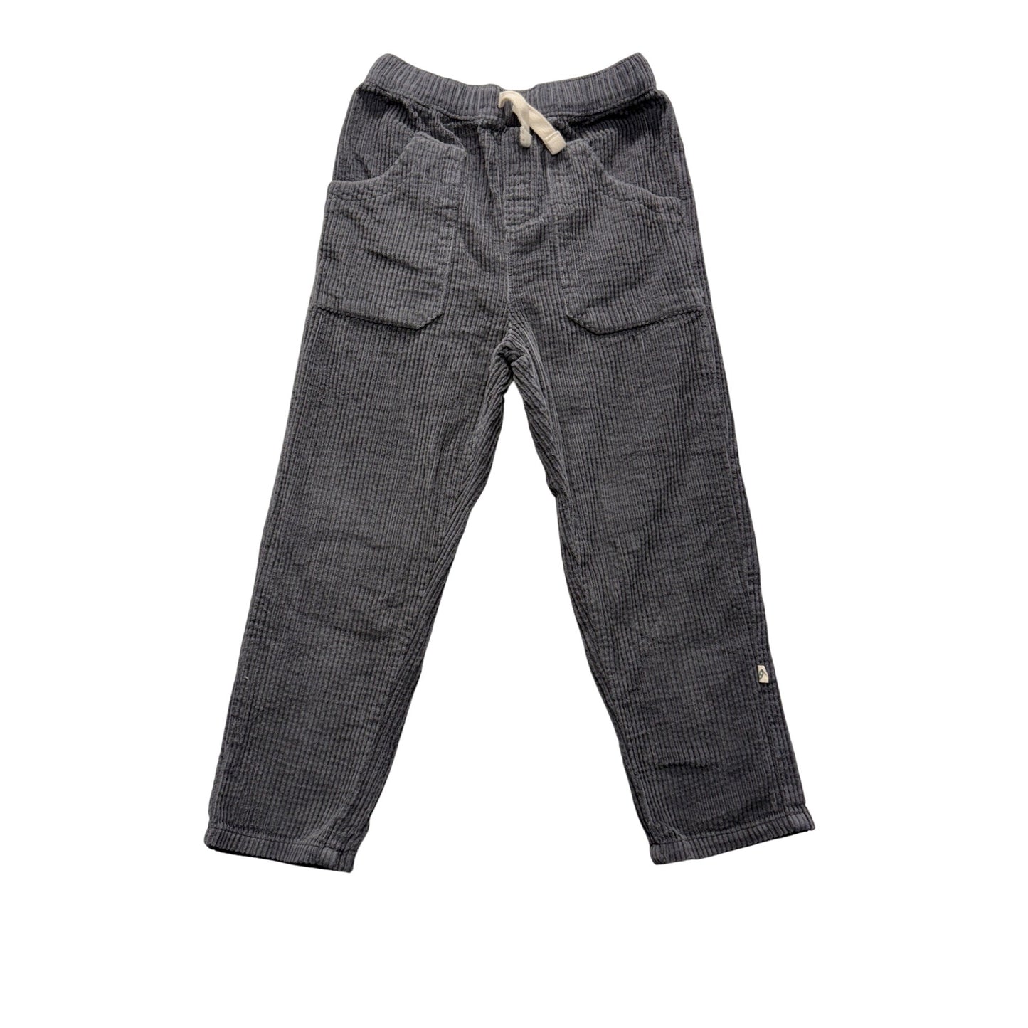 Organic Gray Corduroy Kids Pants #7446