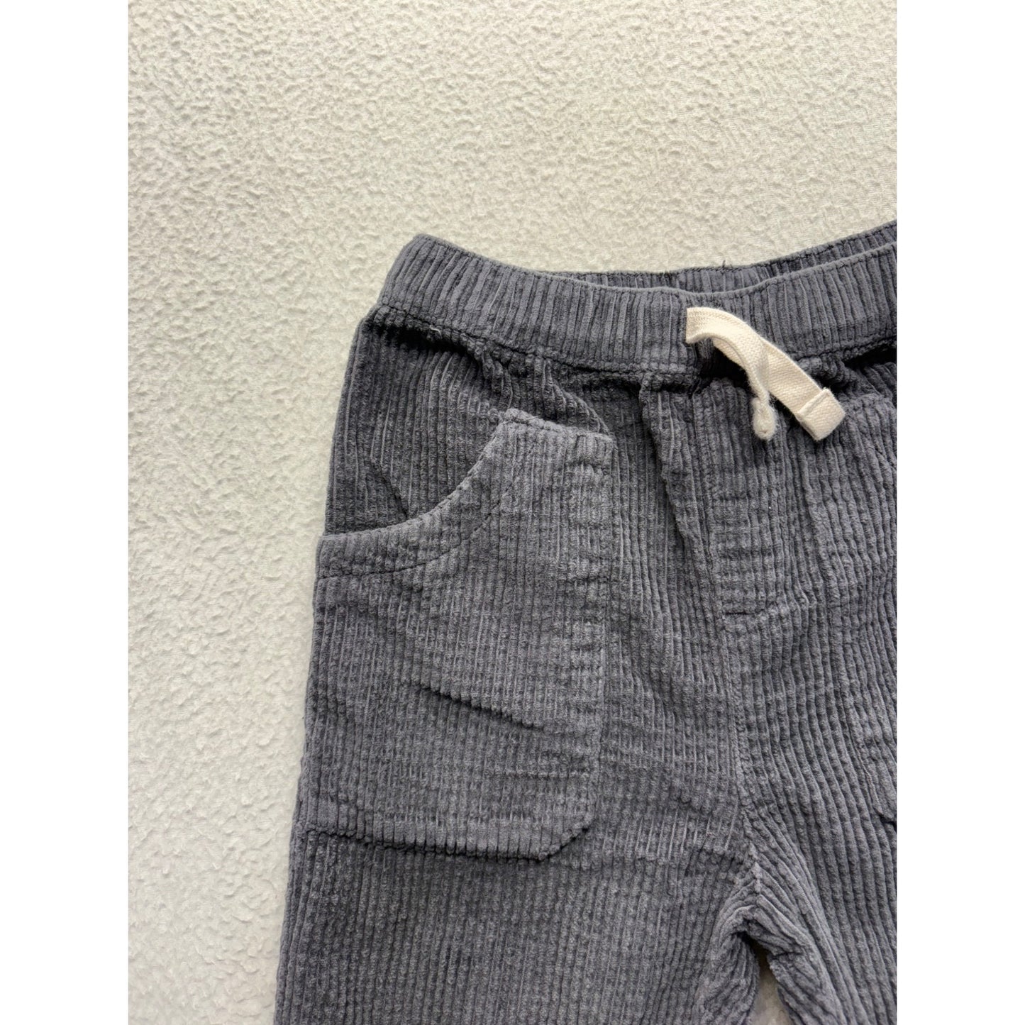 Organic Gray Corduroy Kids Pants #7446
