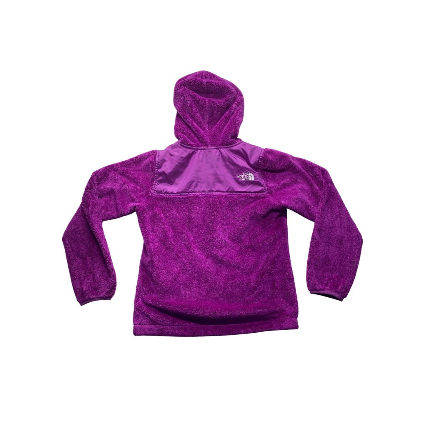 The North Face Girls Fleece Hooded Zip Up Medium Size 10/12 Purple Polyester #7082
