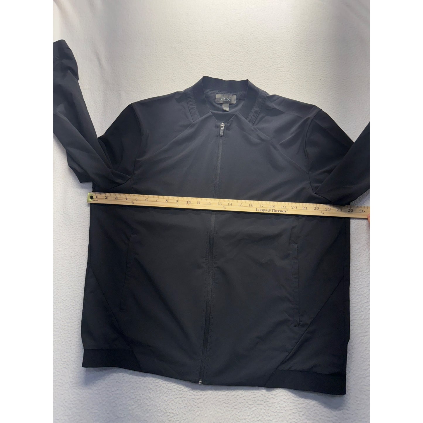Mens FLX Black Lightweight Bomber Jacket #5915