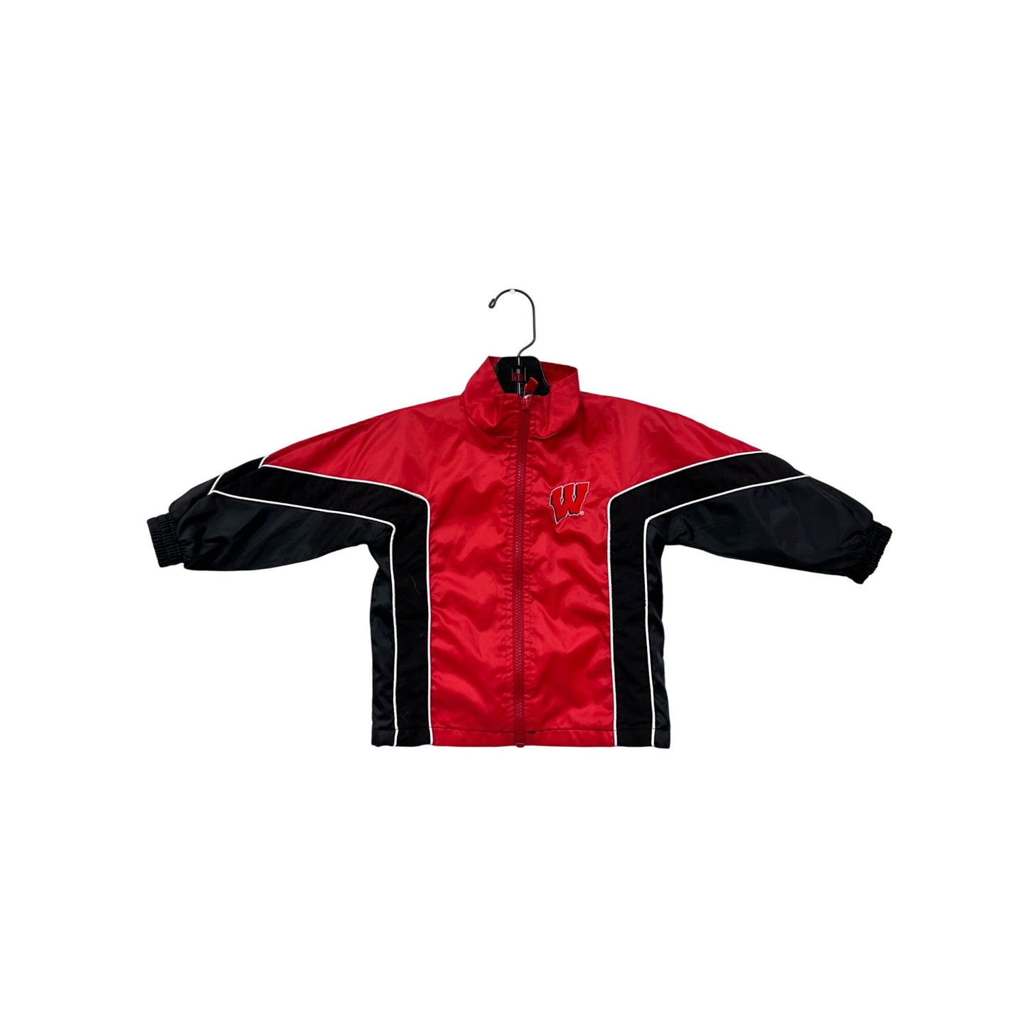 Mighty Mac Boys 3T Red & Black Nylon Windbreaker Jacket #8078