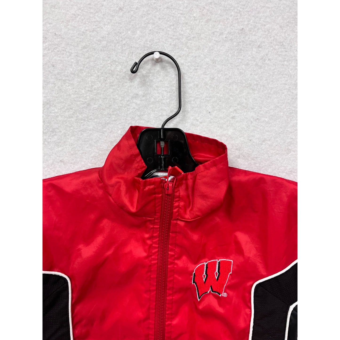 Mighty Mac Boys 3T Red & Black Nylon Windbreaker Jacket #8078