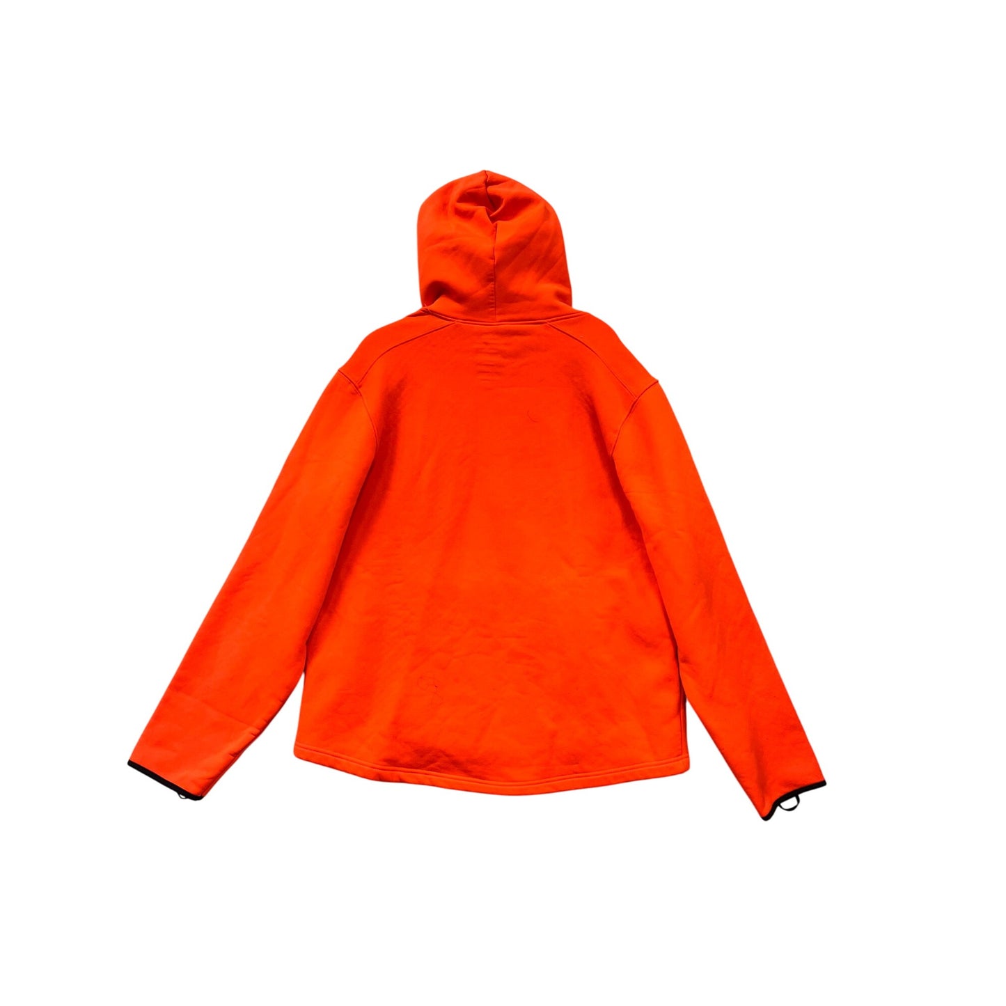 Mens Large Orange Mossy Oak Hooded Pullover Jacket with Face Mask #8126