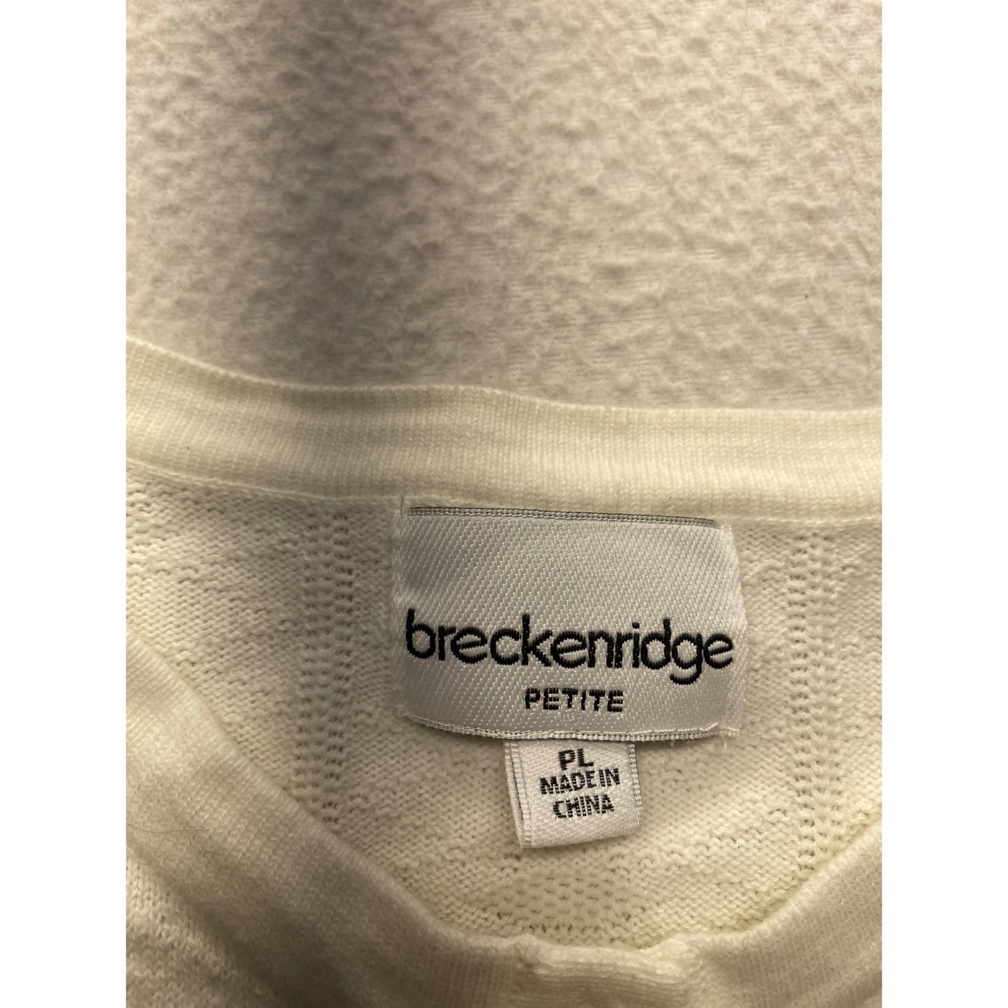 Breckenridge Petite Womens Floral Embroidered Button-Up Cardigan Sweater #7350