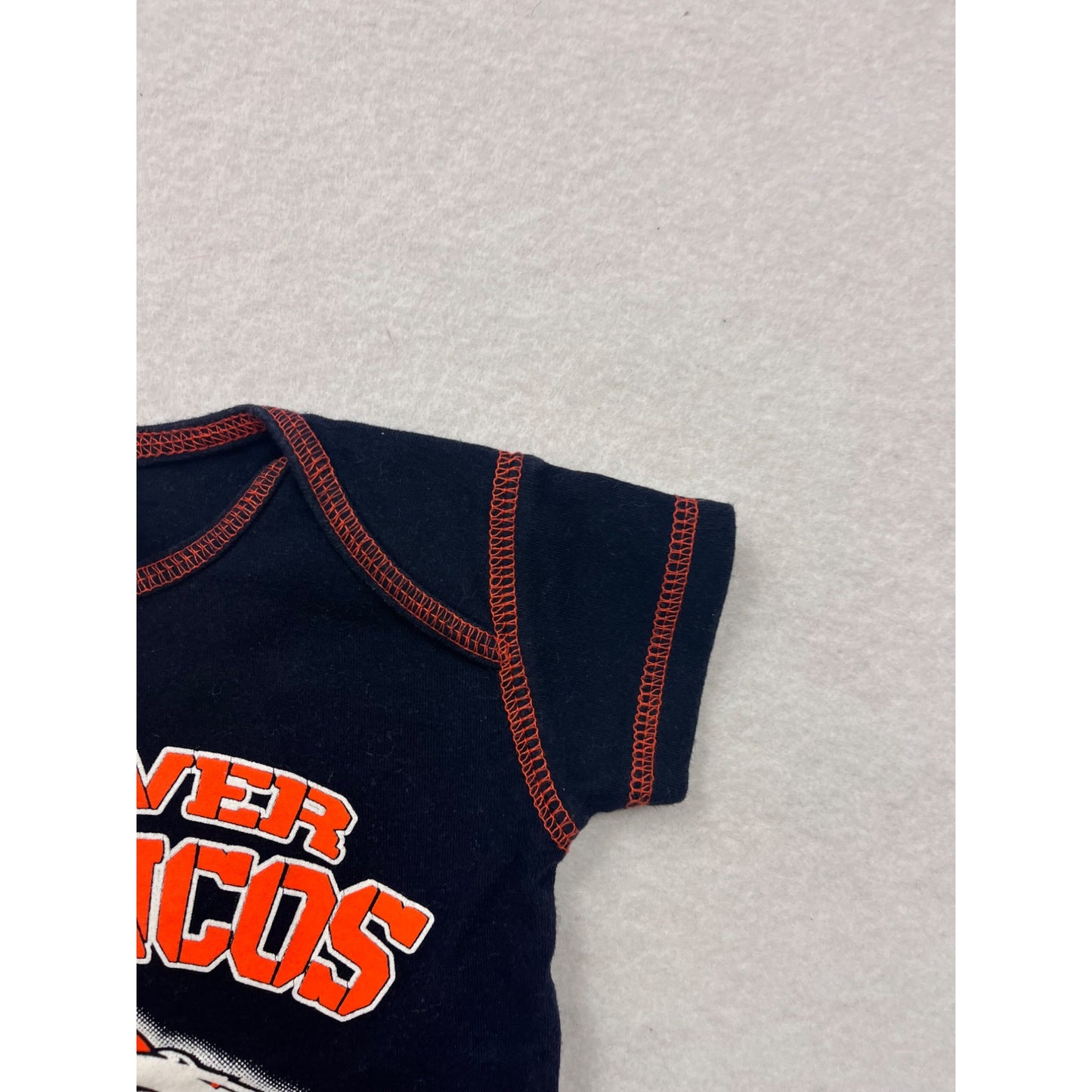 Denver Broncos Baby Bodysuit 0/3M NFL Team Apparel Short Sleeve Snap Closure #6516