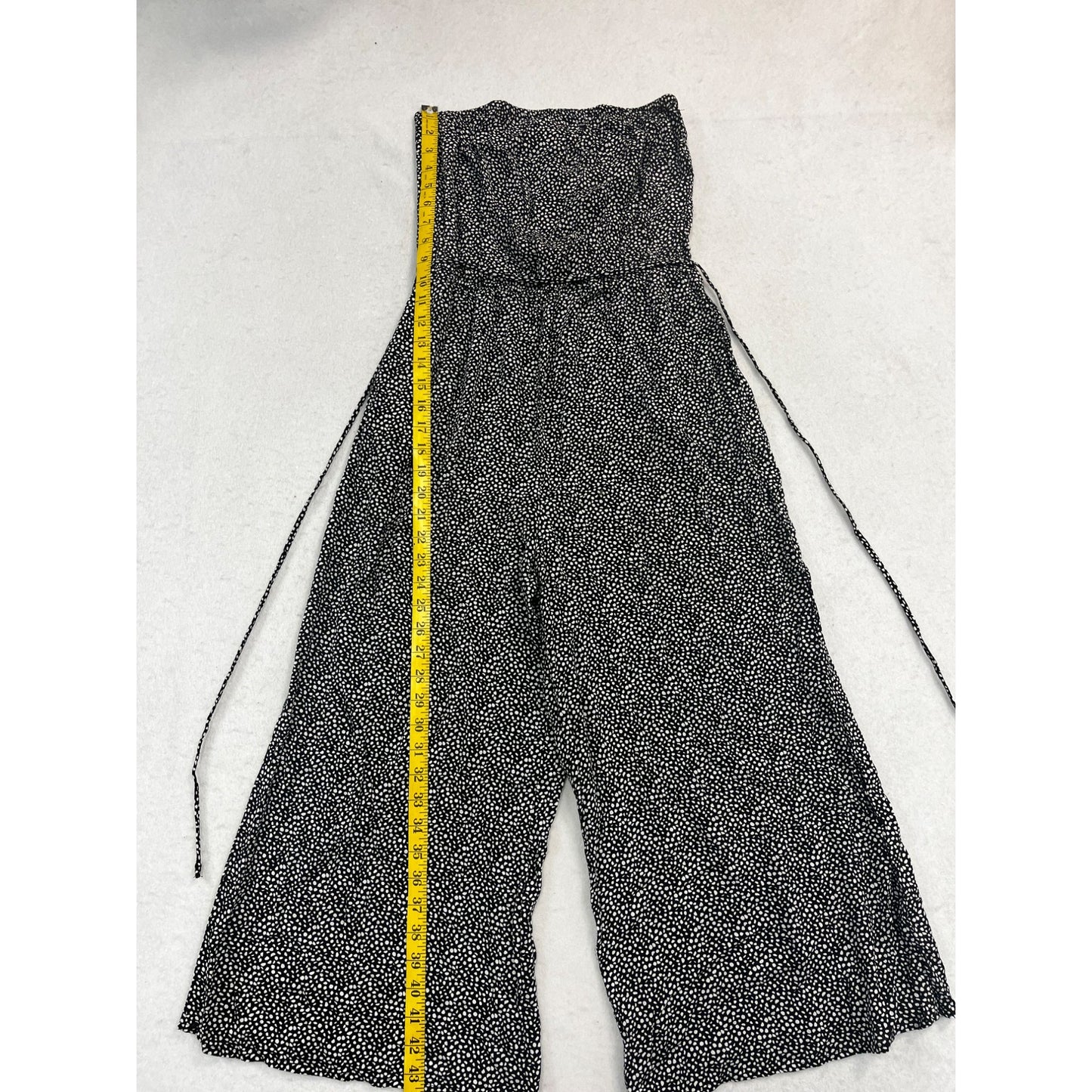 Women’s Good Luck Gem Dot Black Tube Jumpsuit #2648