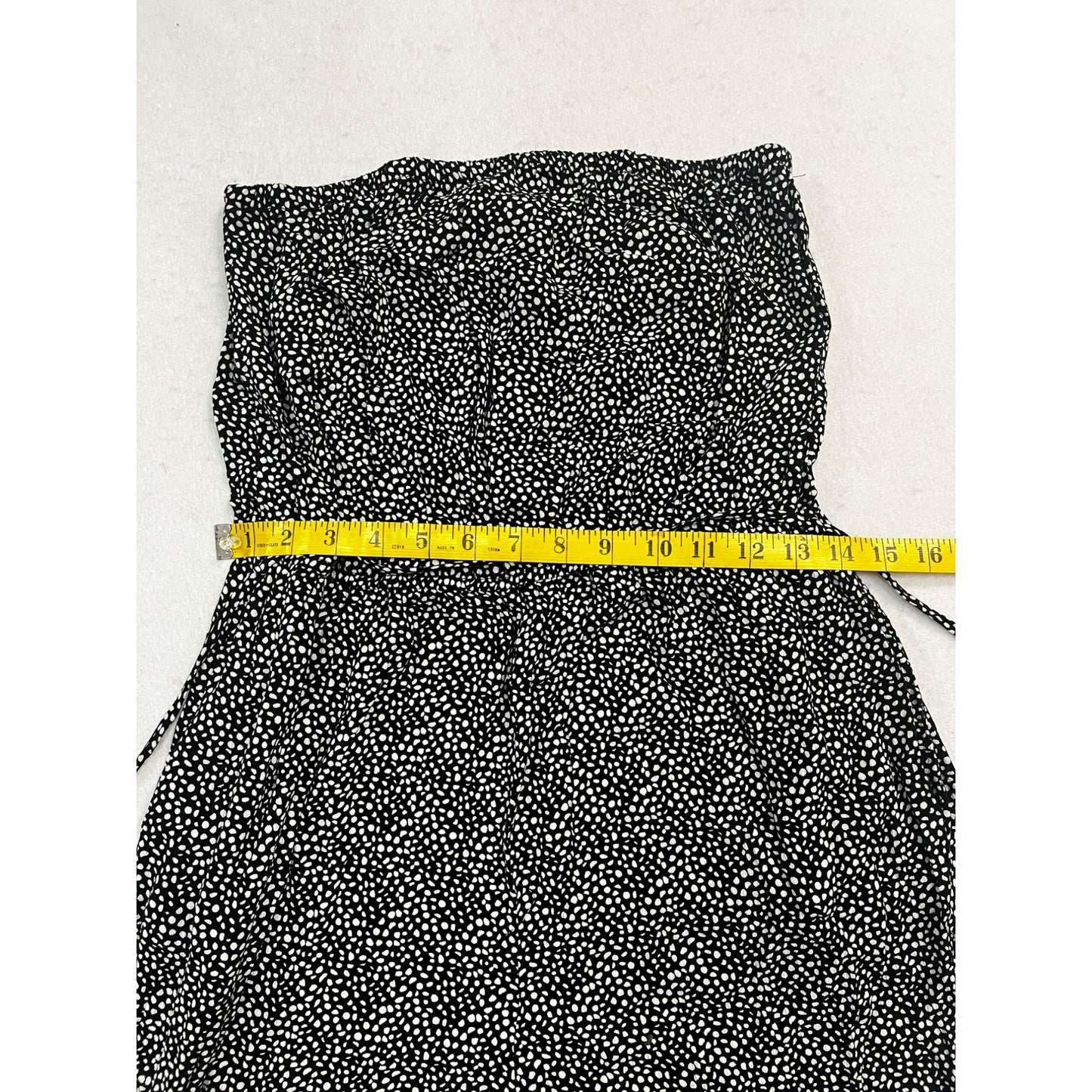 Women’s Good Luck Gem Dot Black Tube Jumpsuit #2648