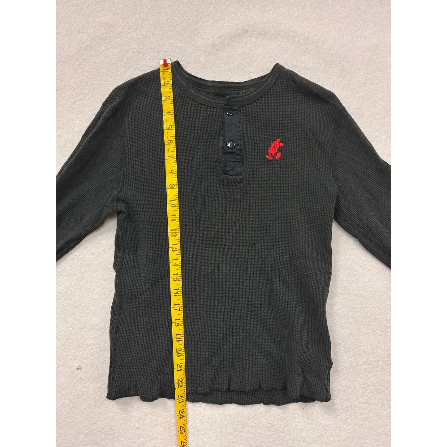 Walt Disney Black Long Sleeve Thermal Top #6048