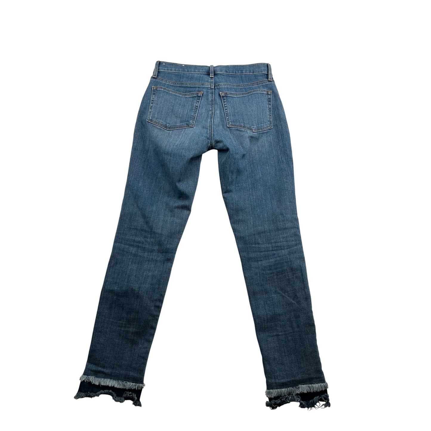 Ann Taylor Loft Womens Straight Leg Jeans With Frayed Hem #6649