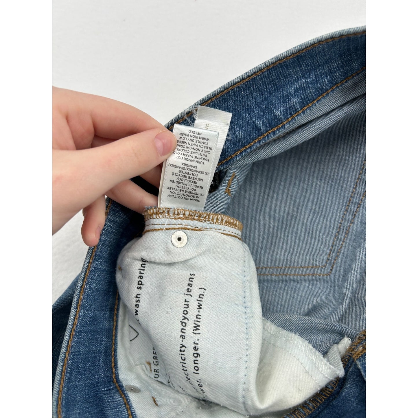 Ann Taylor Loft Womens Straight Leg Jeans With Frayed Hem #6649