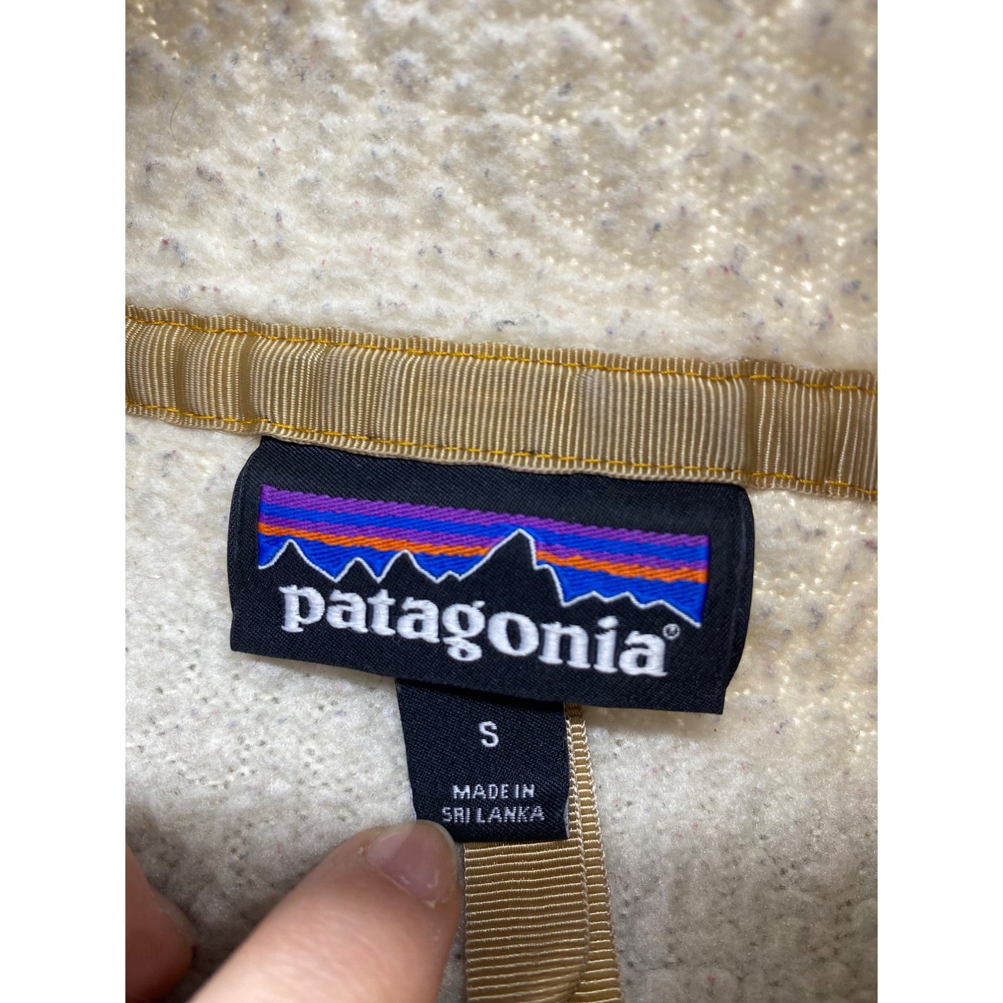 Patagonia Womens Small Cream Fleece Pullover #7295