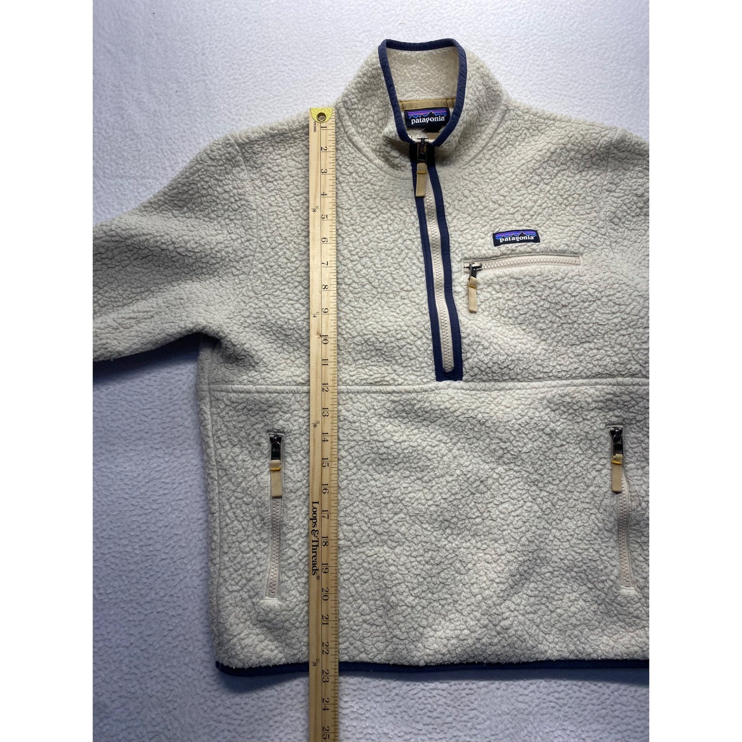 Patagonia Womens Small Cream Fleece Pullover #7295