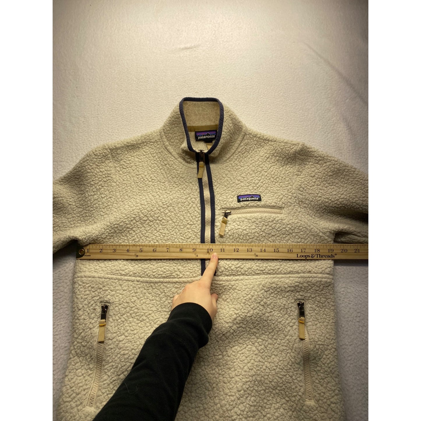 Patagonia Womens Small Cream Fleece Pullover #7295